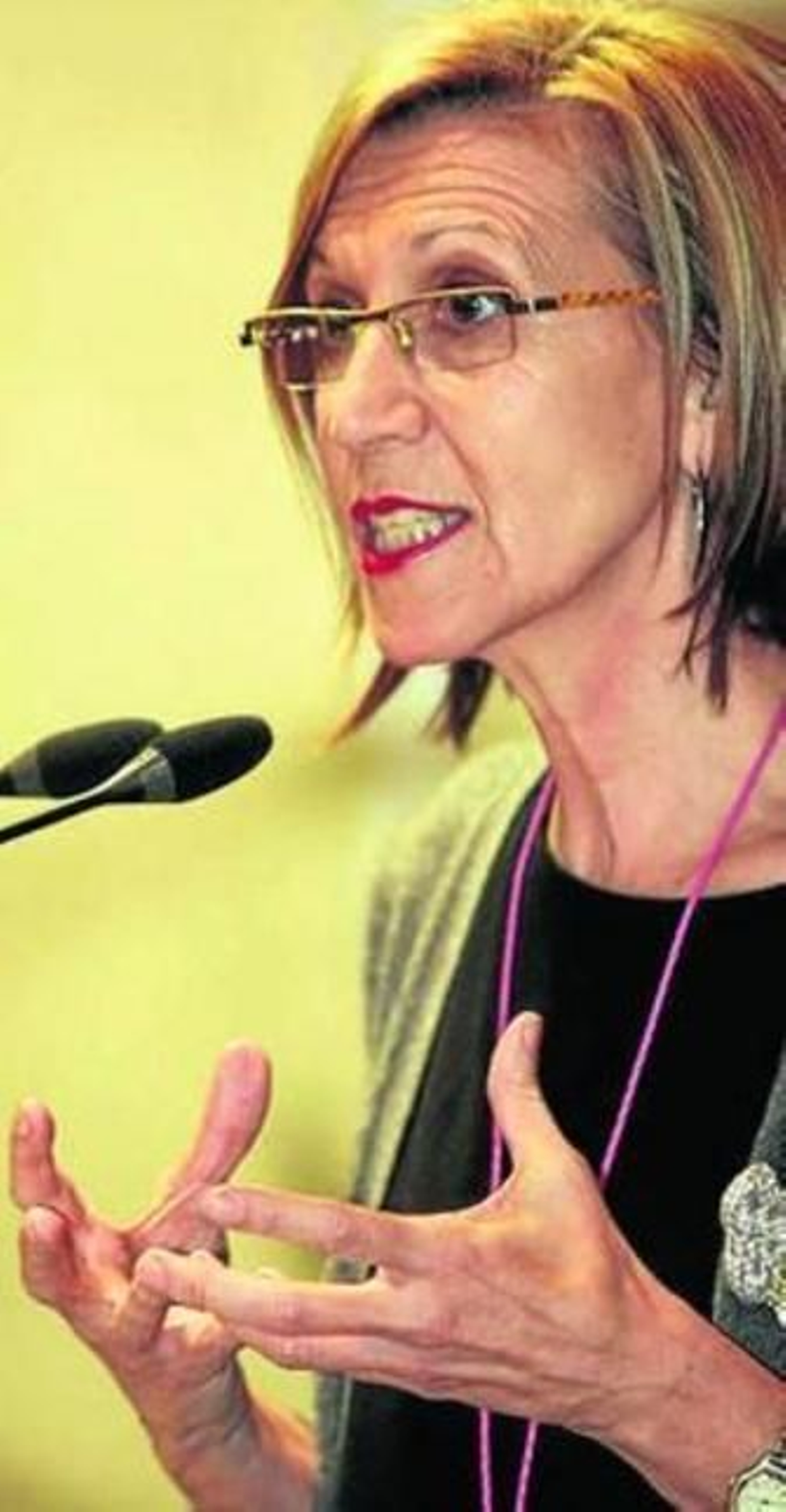 La líder de UPyD, Rosa Díez.