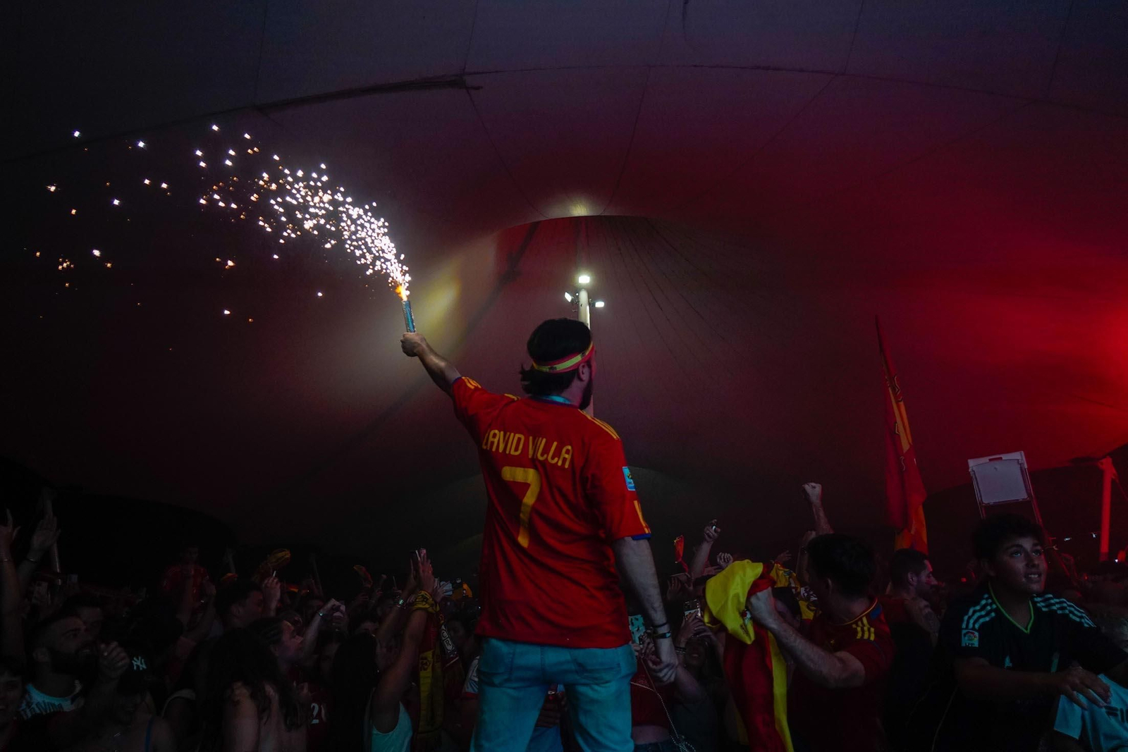 Imágenes del ambiente durante la final de la Eurocopa entre España e Inglaterra Imágenes del ambiente durante la final de la Eurocopa entre España e Inglaterra