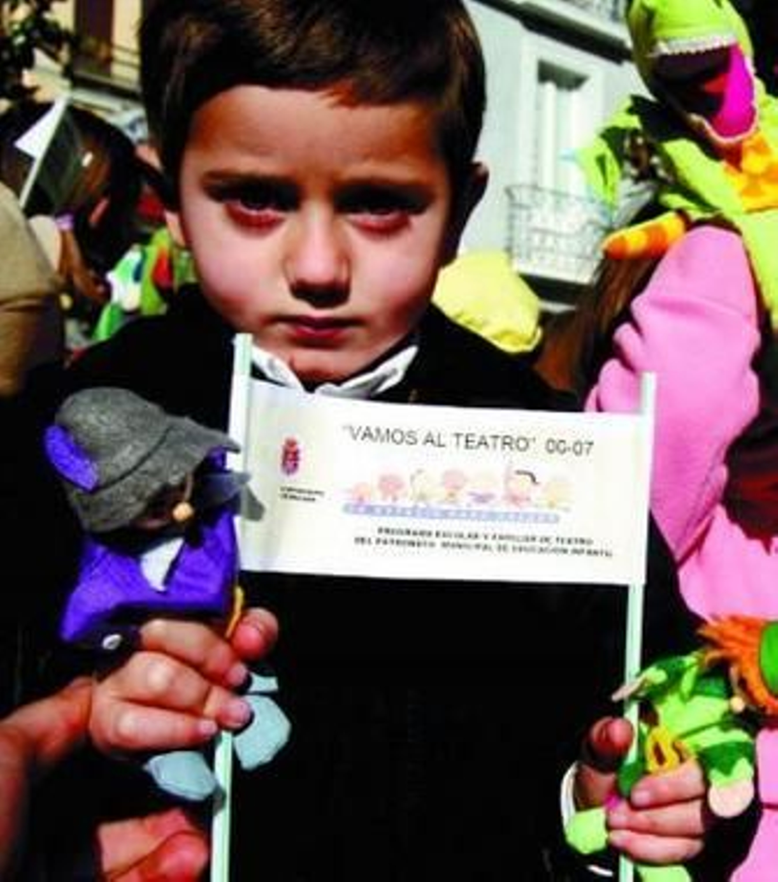 Uno de los jóvenes manifestantes.