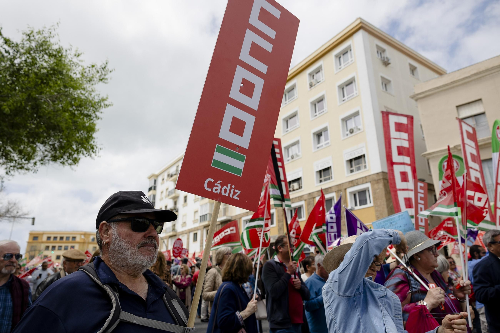 Imágenes de la manifestación del 1 de Mayo en Cádiz