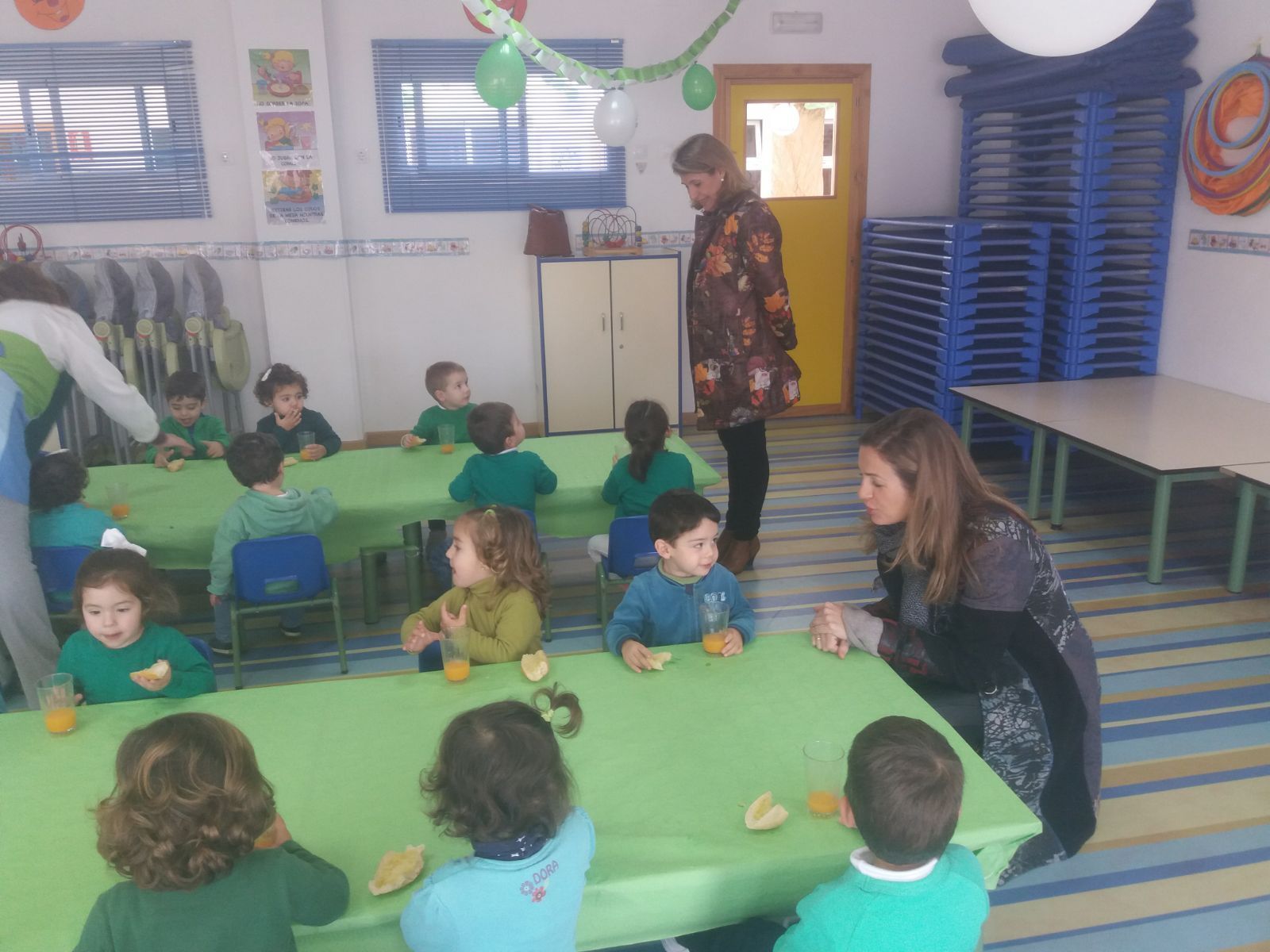 Responsables municipales visitaron el martes una de las guarderías públicas.