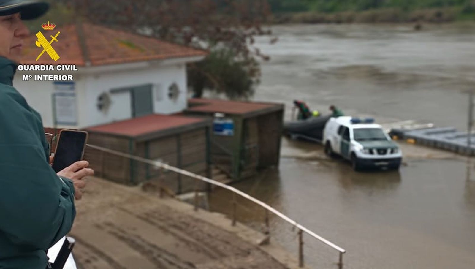 Operativo de búsqueda en el Guadiana, esta semana.