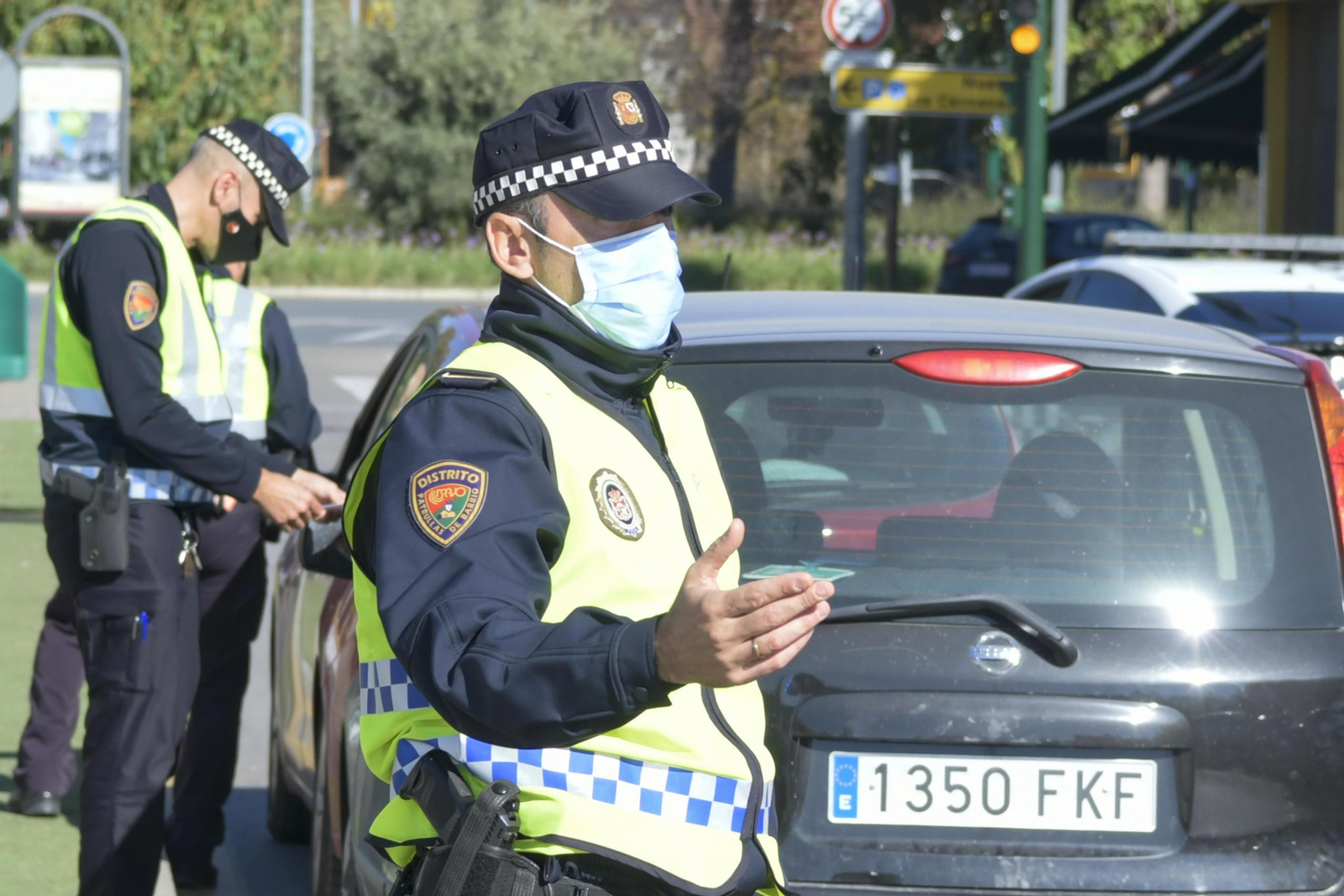 Imagen de archivo de un control de la Policía Local.