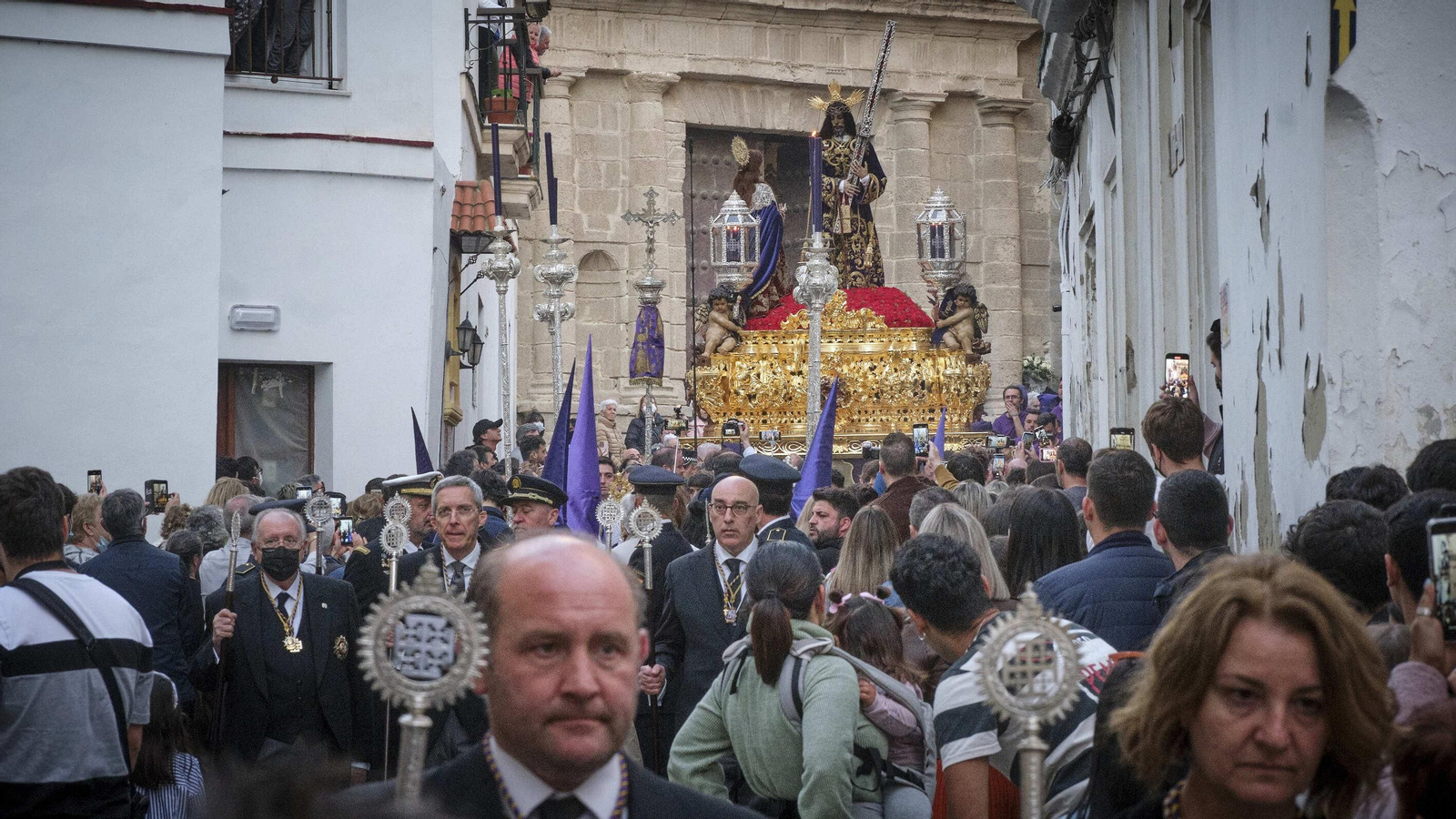 Nazareno de Santa María en la Semana Santa de Cádiz 2022