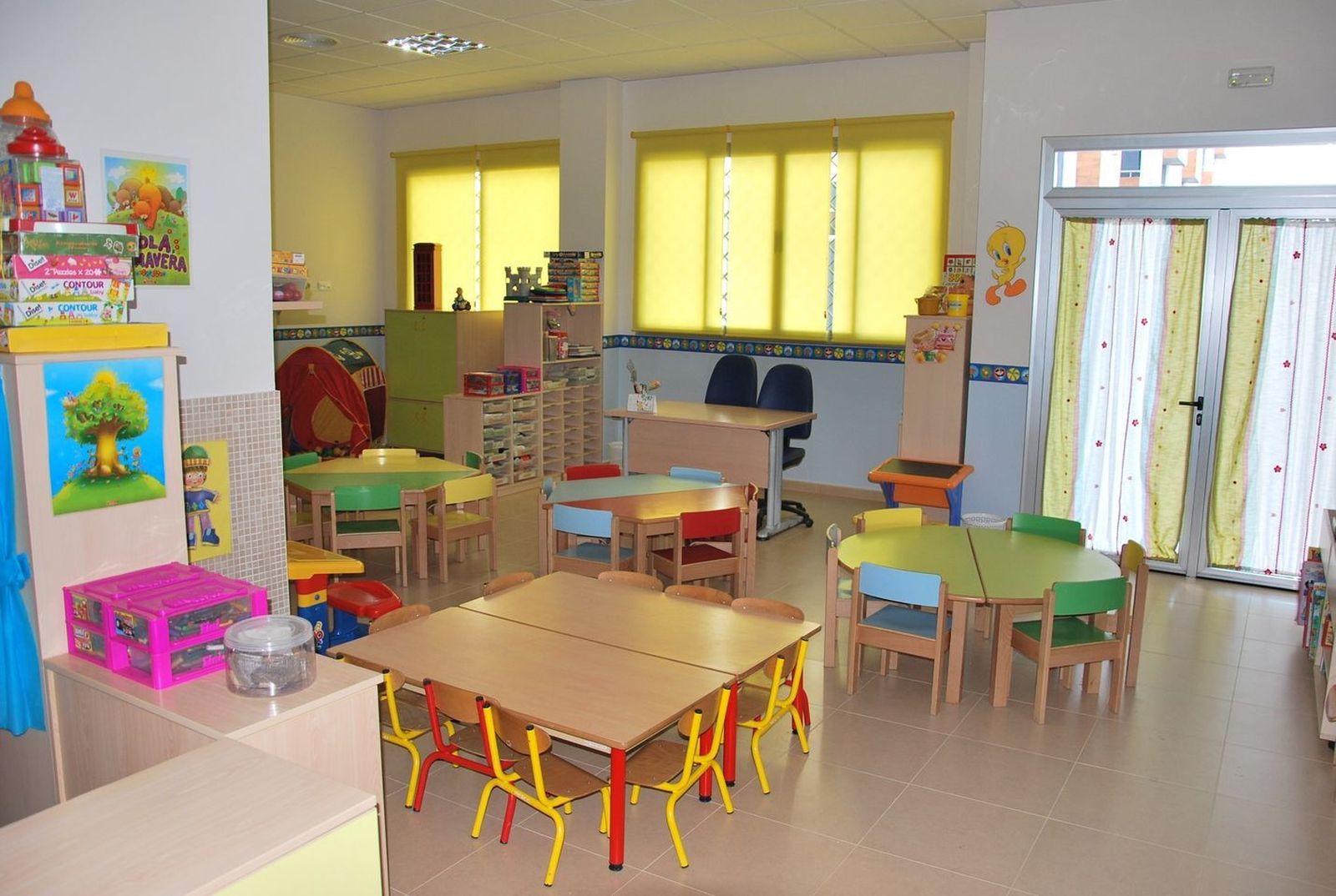 Un aula de la ludoteca de Punta Umbría