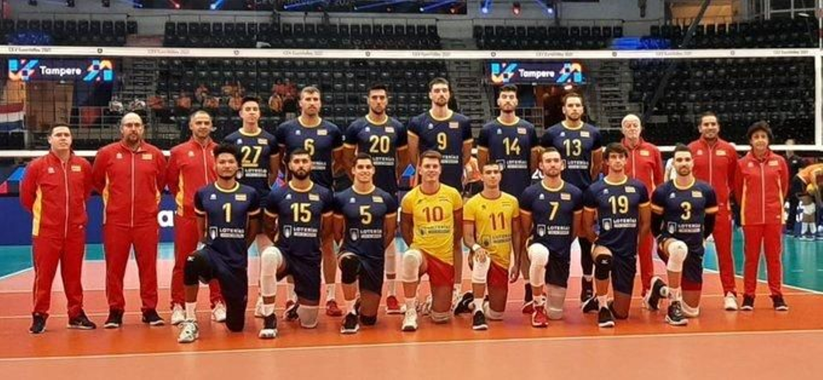 La selección nacional de voleibol.
