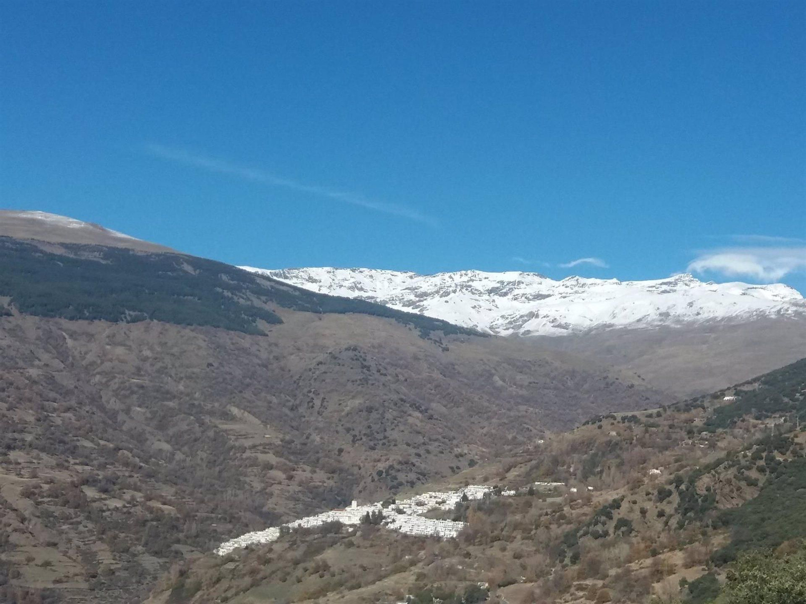 Sierra Nevada desde la Alpujarra de Granada, en imagen de archivo