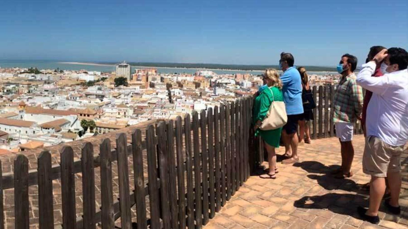 Vistas del Castillo de Santiago, en Sanlúcar de Barrameda.