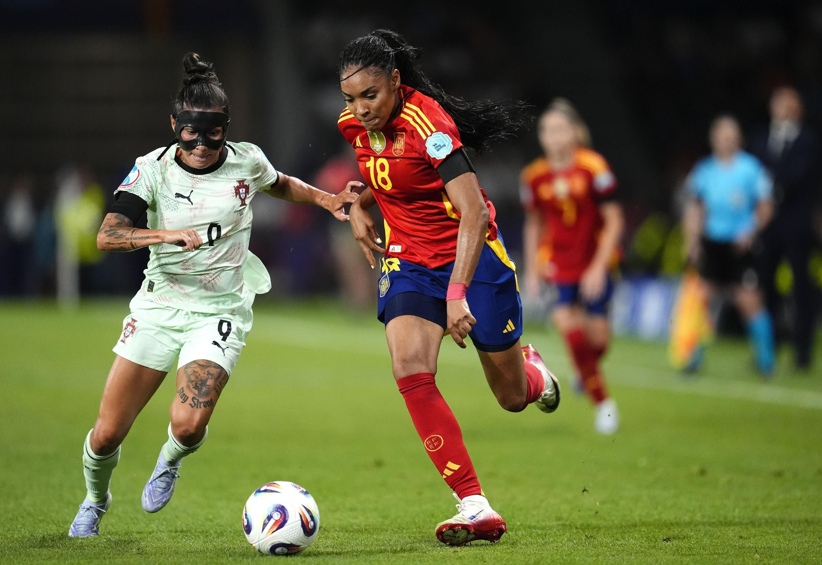 Las fotos del España-Portugal en la Eurocopa femenina