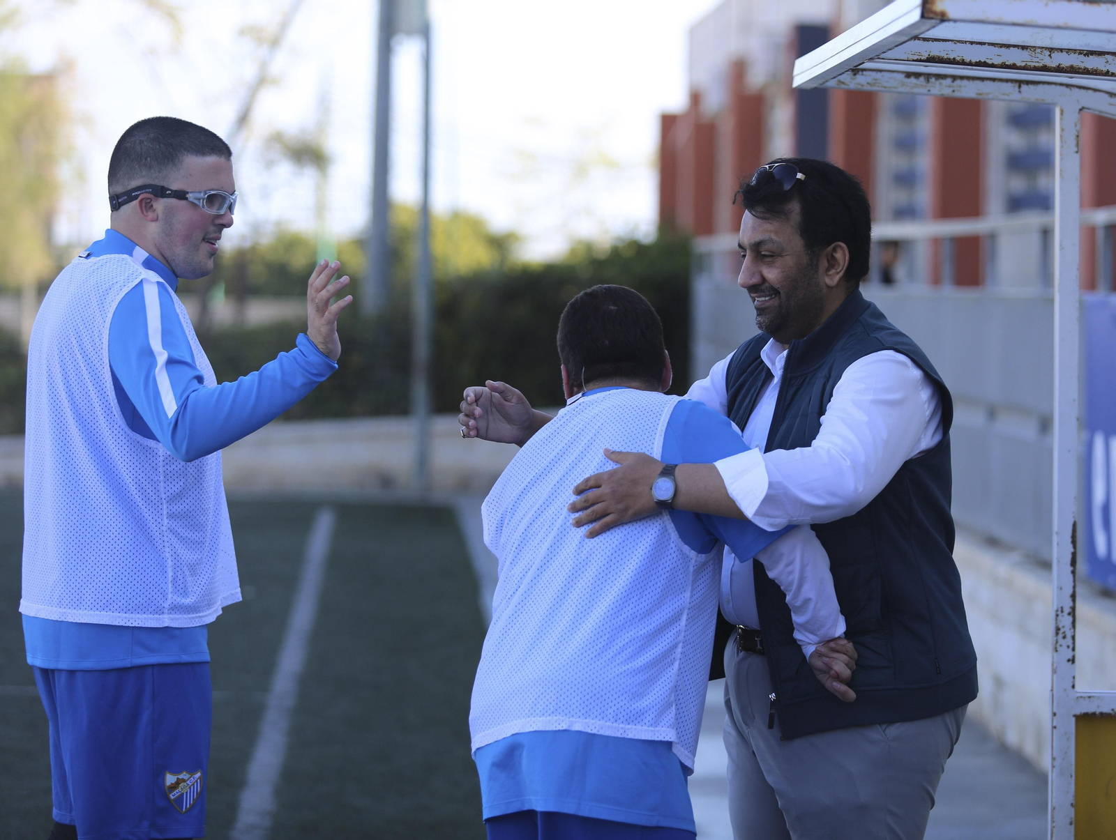 Las fotos del jeque Al-Thani con el Málaga Genuine
