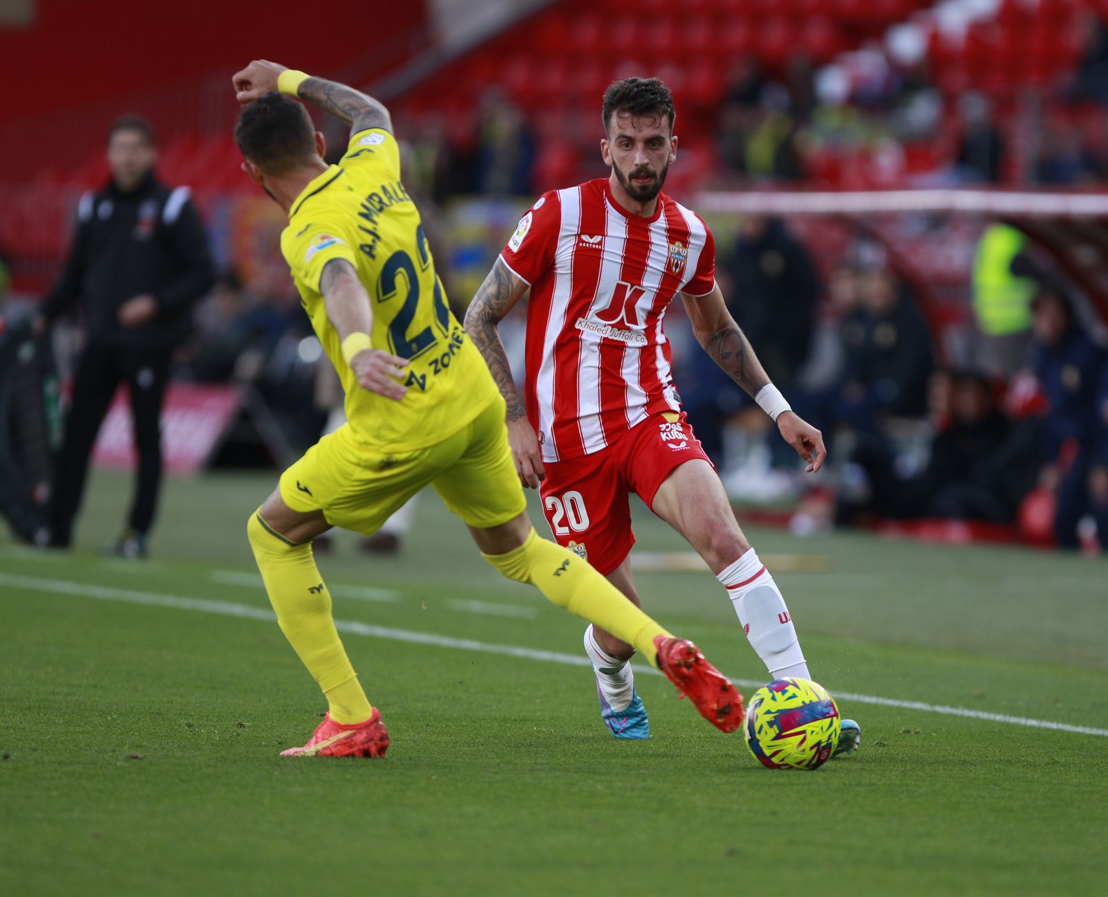 Imágenes de la derrota de la U.D. Almería ante el Villarreal por 0 a 2