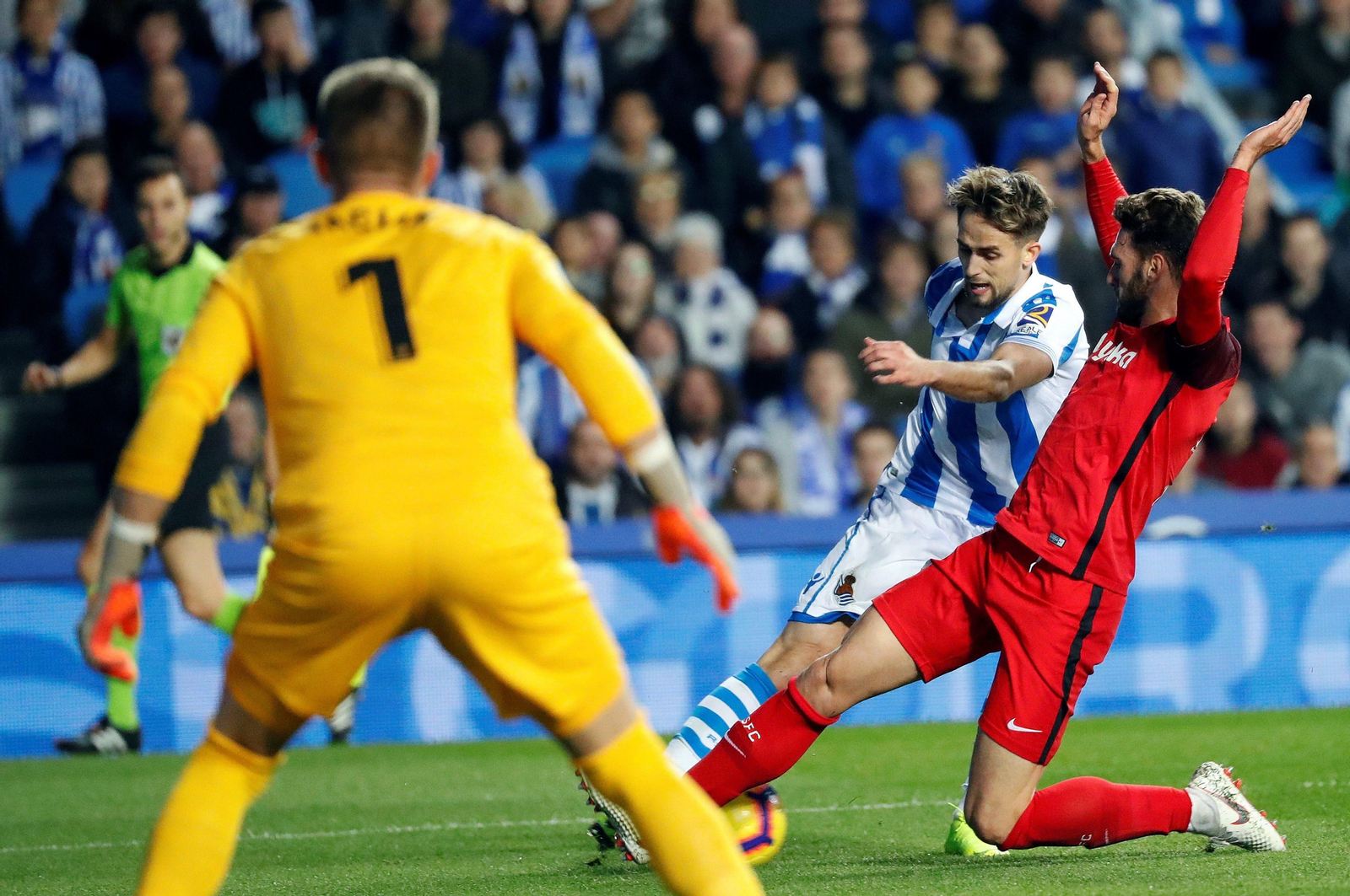 El Real Sociedad-Sevilla, en imágenes
