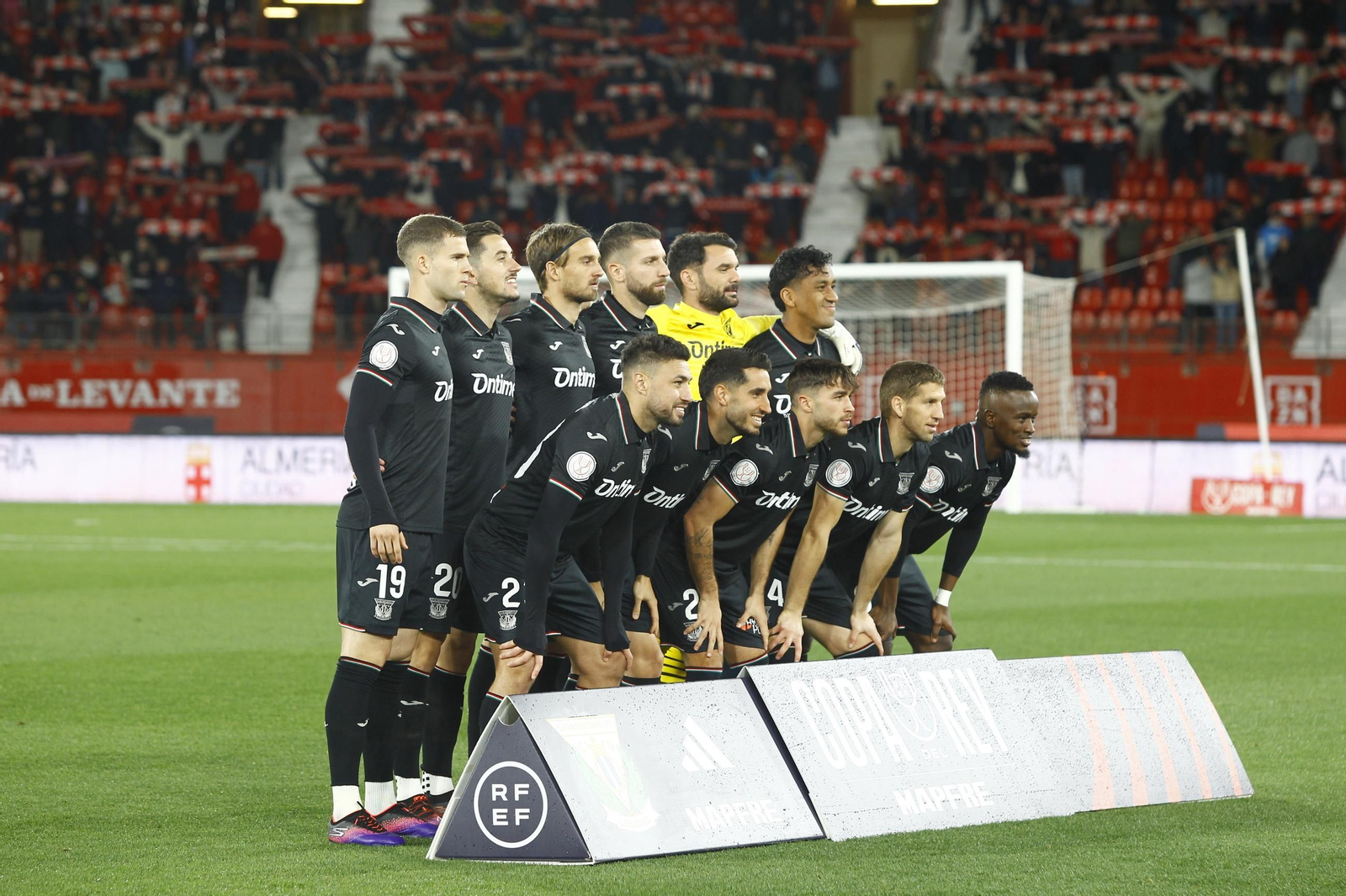 El partido U.D. Almería-C.D. Leganés de Copa del Rey, en imágenes
