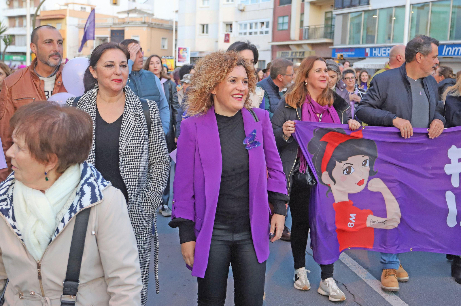 Imágenes de la manifestación del 8 de marzo, Día Internacional de la Mujer