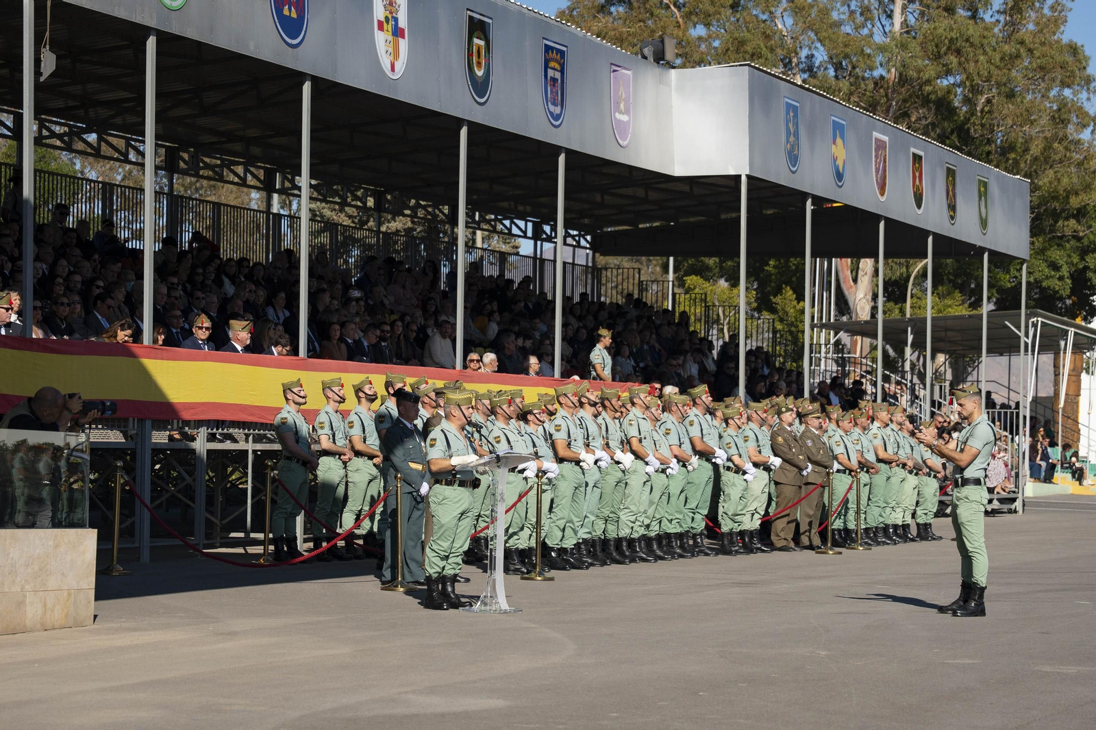 Así conmemora el día de la Inmaculada Concepción la Brigada de la Legión en Almería y despide al contingente que parte a Eslovaquia