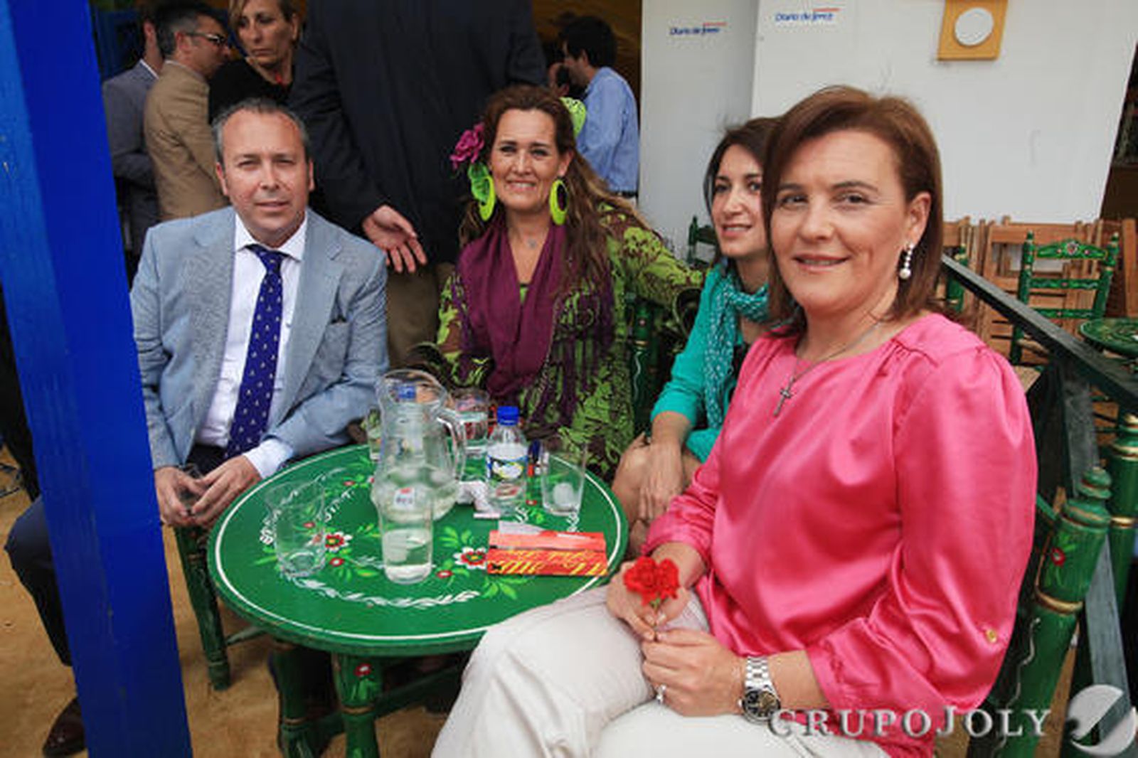 El director comercial de este medio, Benjamín Sánchez, junto a la responsable del departamento internacional de González Byass, Ana Monsalve, la comercial de este medio Marta de Celis, y la gerente de Piaget y Nadal, Aurelia Romero.

Foto: Vanesa Lobo