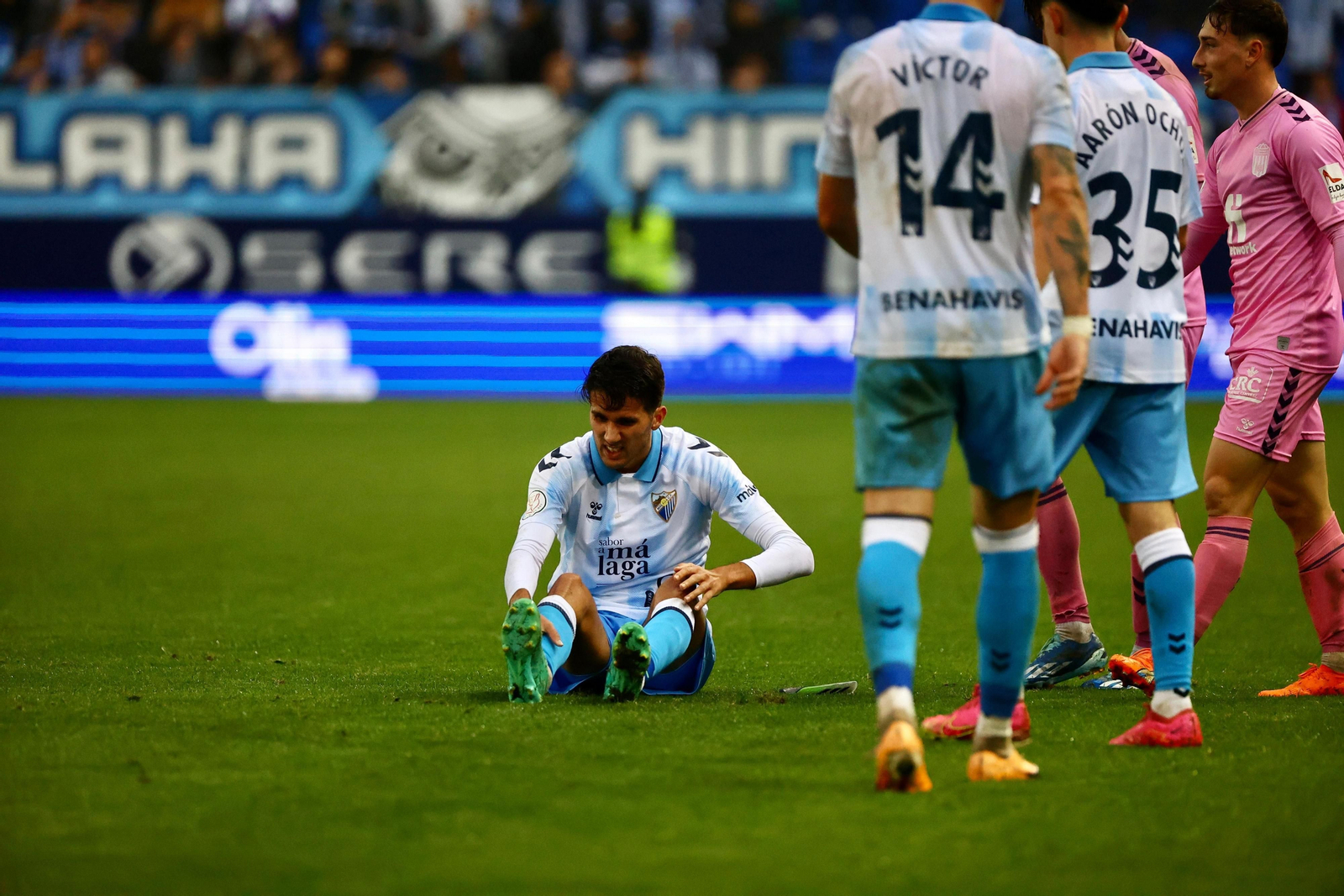El Málaga CF - Eldense, en fotos