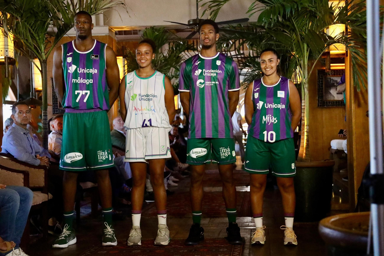 La presentación de las nuevas equipaciones del Unicaja, en fotos