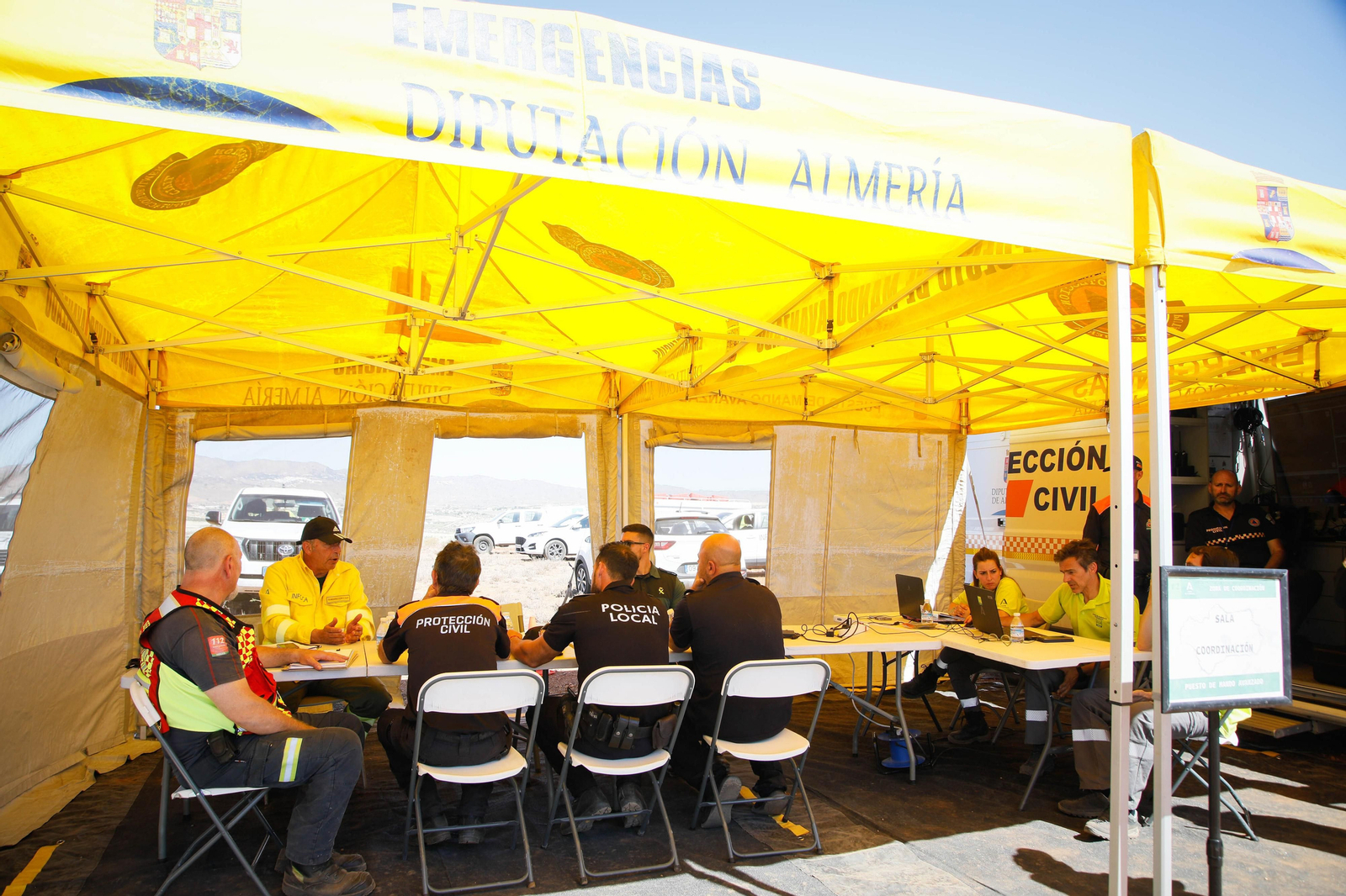Así se ha vivido el simulacro de incendio forestal en Turre
