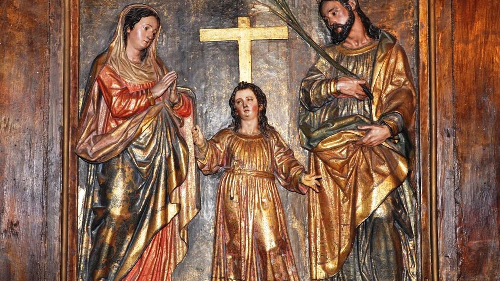 Detalle del retablo de las dos Trinidades de Martínez Montañés
