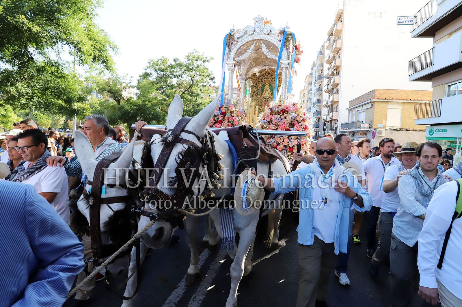 Imágenes de la Hermandad del Rocío de Huelva en su salida. Rocío 2019
