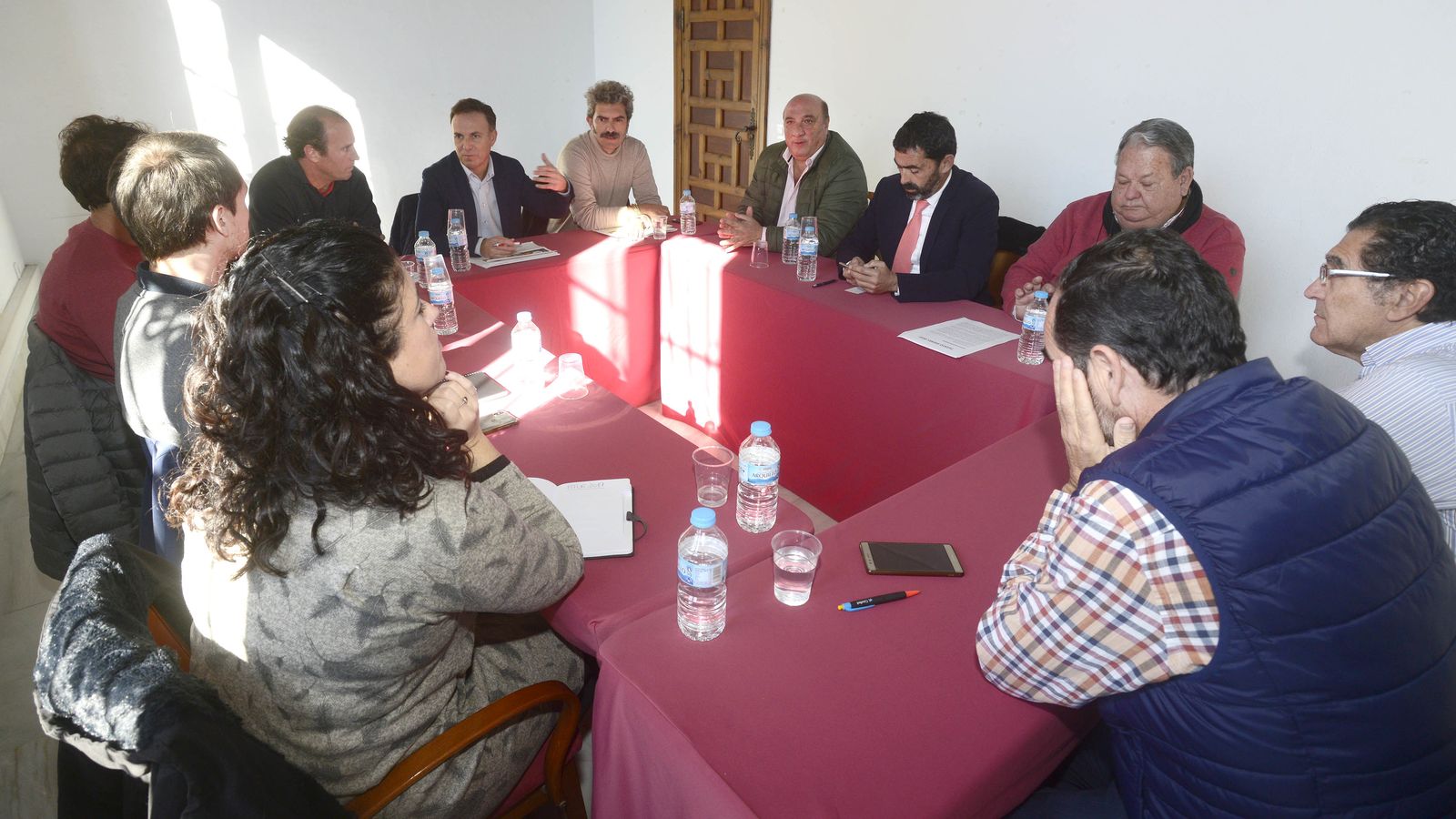 Una imagen de la Mesa Profesional del Turismo, celebrada hoy.