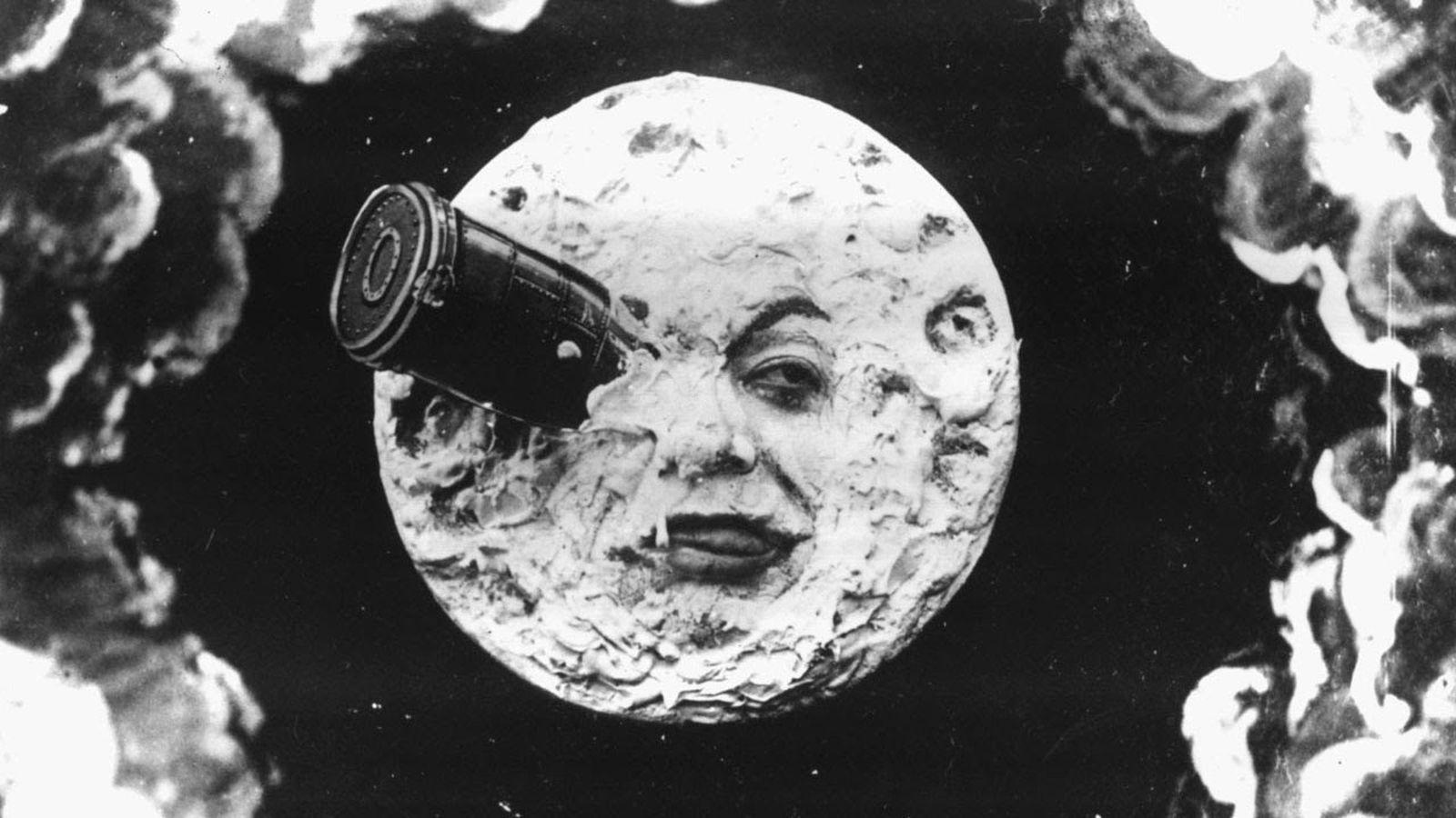 Una icónica imagen de 'Viaje a la Luna', la película emblemática de Georges Méliès.