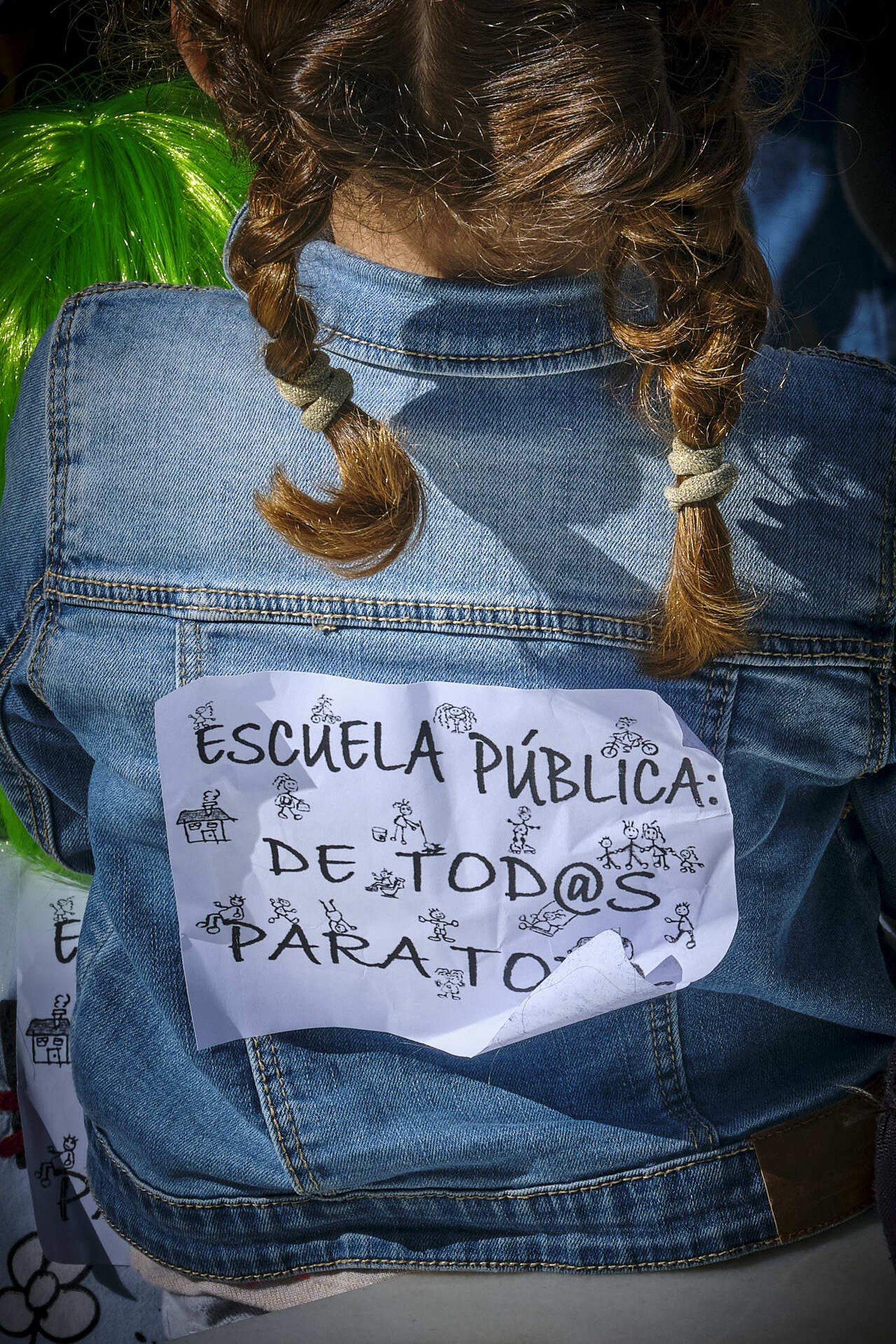 Manifestación contra la enseñanza concertada