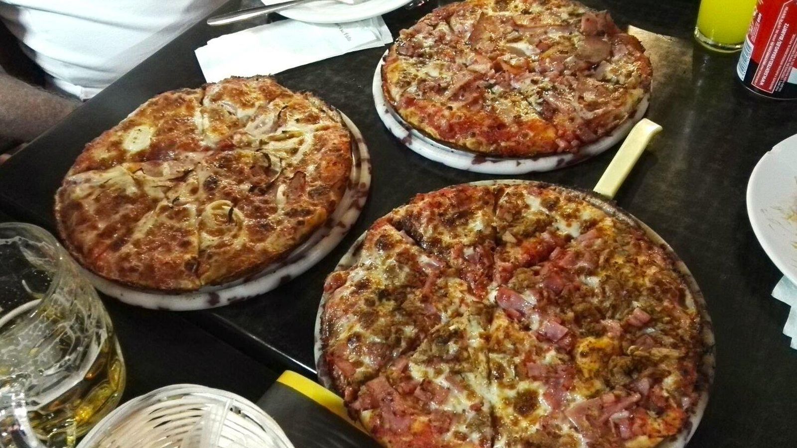 Las pizzas de La Yema de Oro