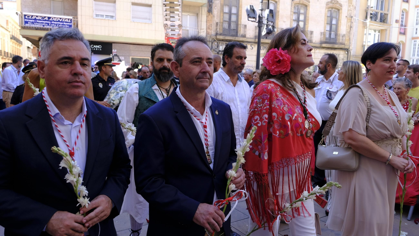La ofrenda floral a la Virgen del Mar en la Feria de Almería 2025, en imágenes