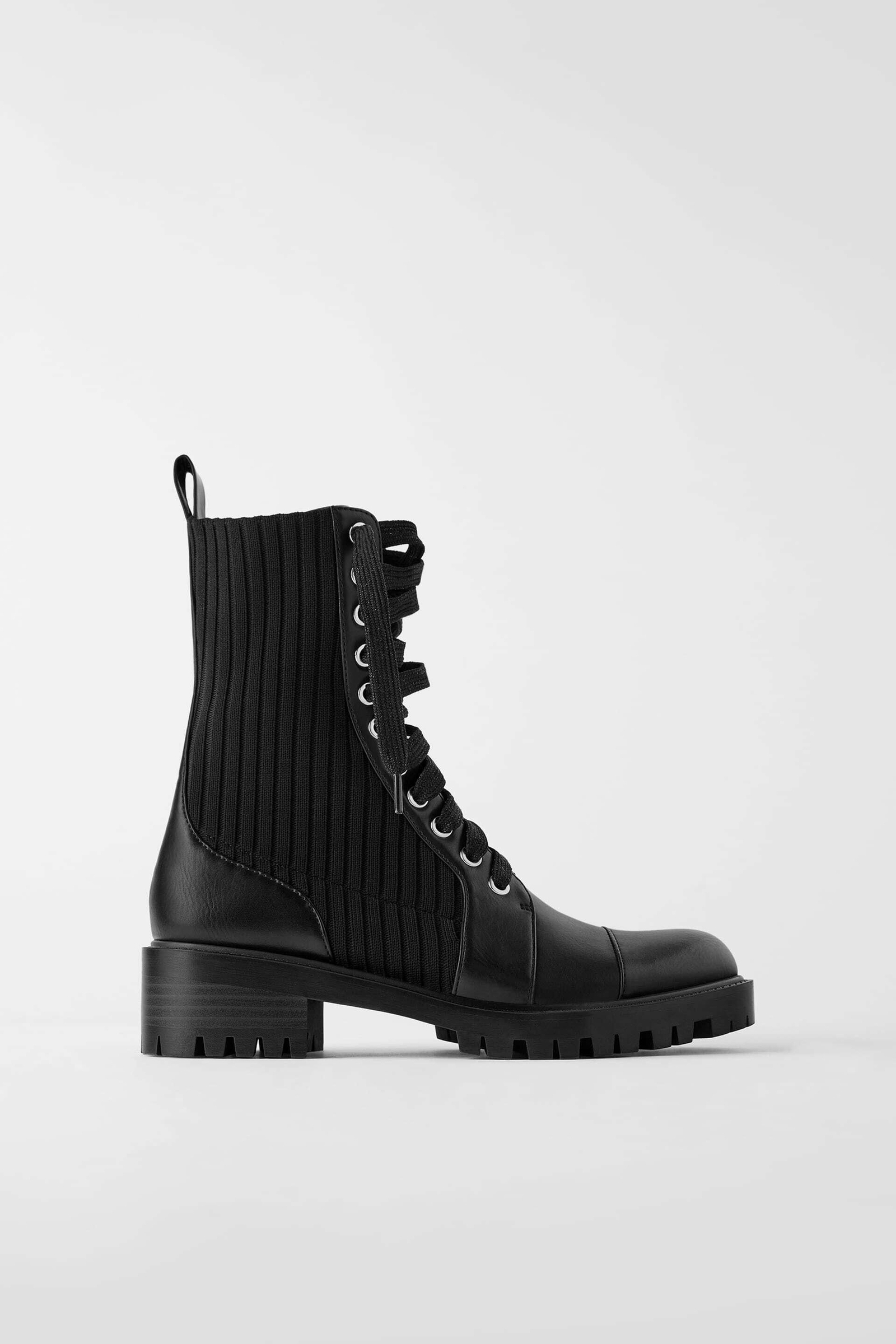Botín plano combinado @ZARA