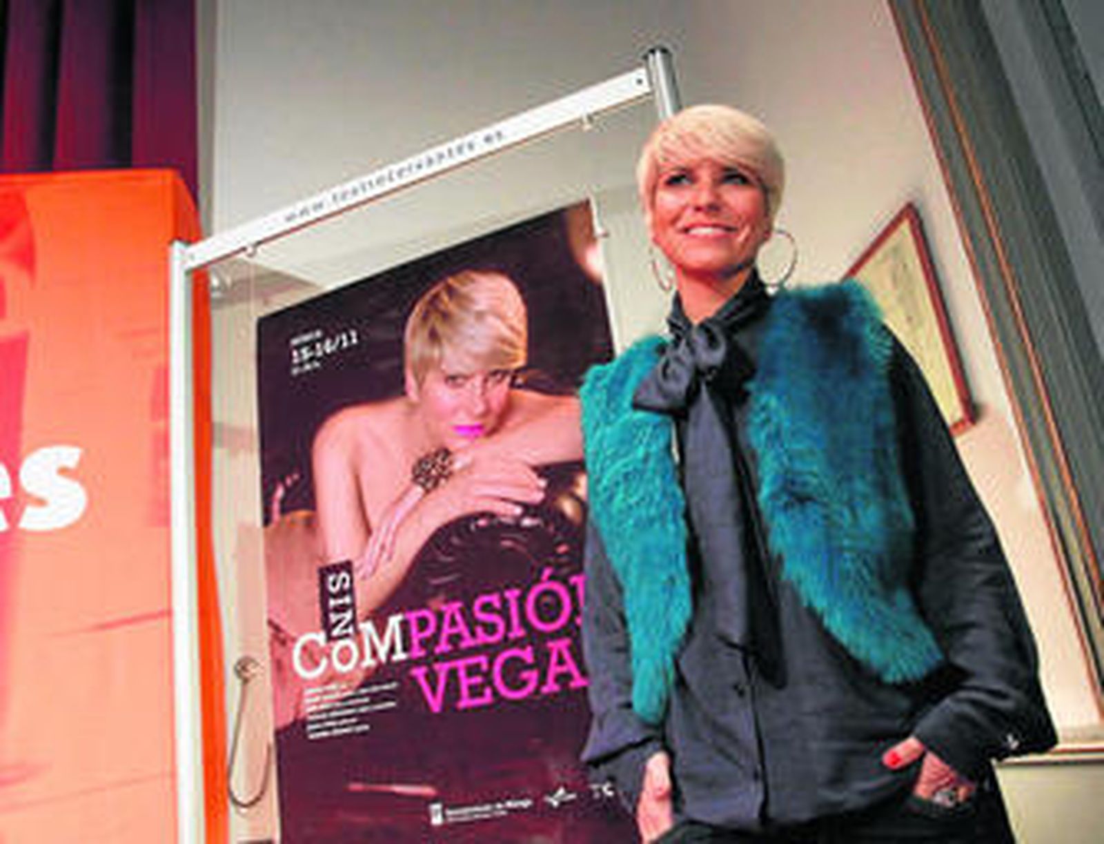 Pasión Vega, ayer, en el Teatro Cervantes.