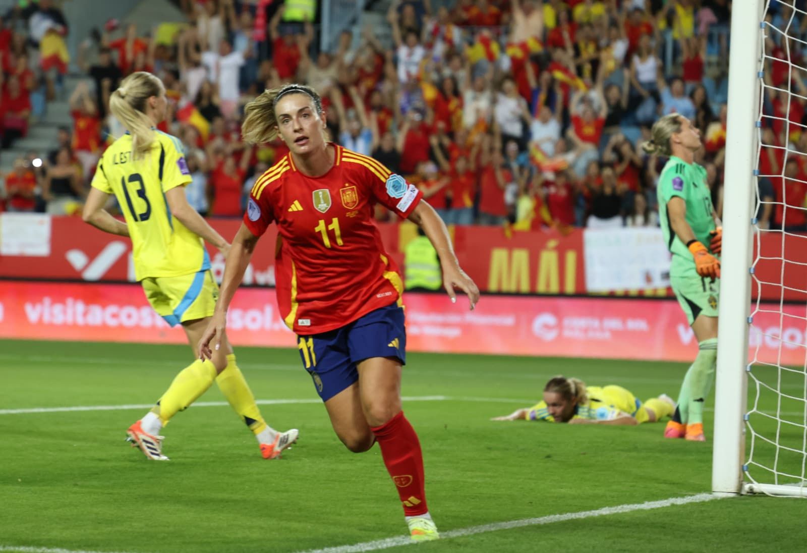 El España-Suecia de Málaga, en fotos