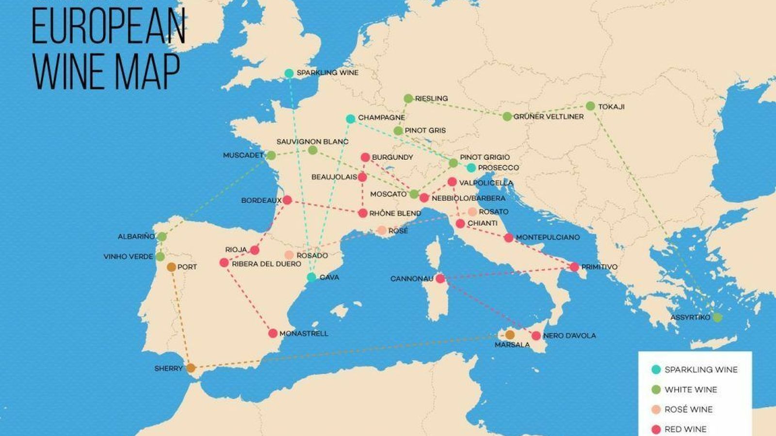 Zonas vinícolas europeas más importantes protegidas por DO