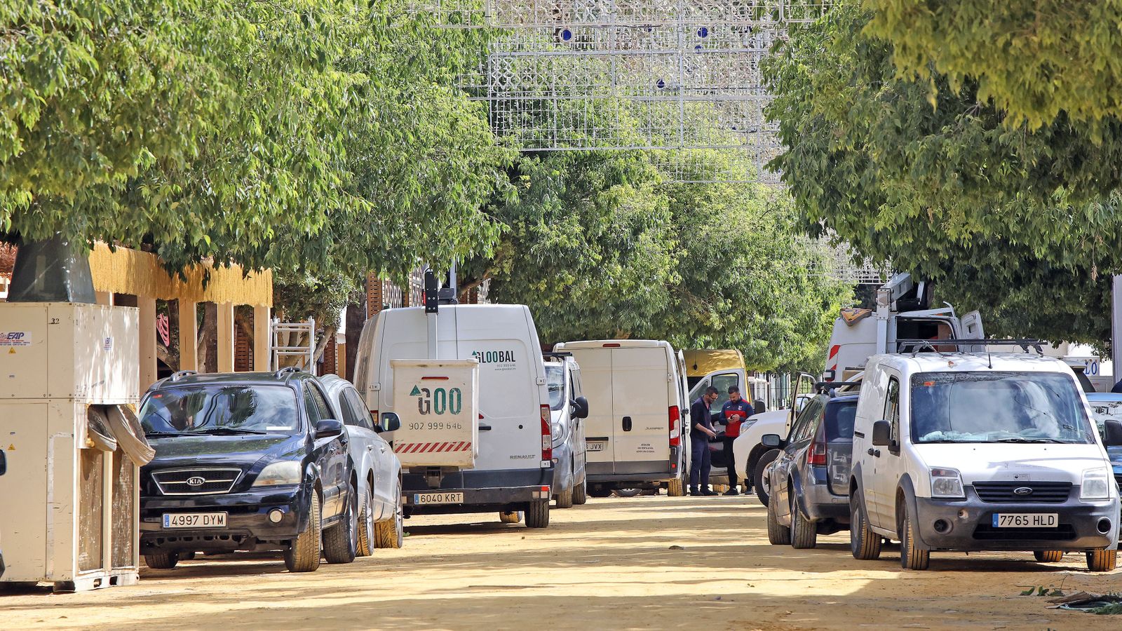 Preparativos en la Feria del Caballo 2024 de Jerez