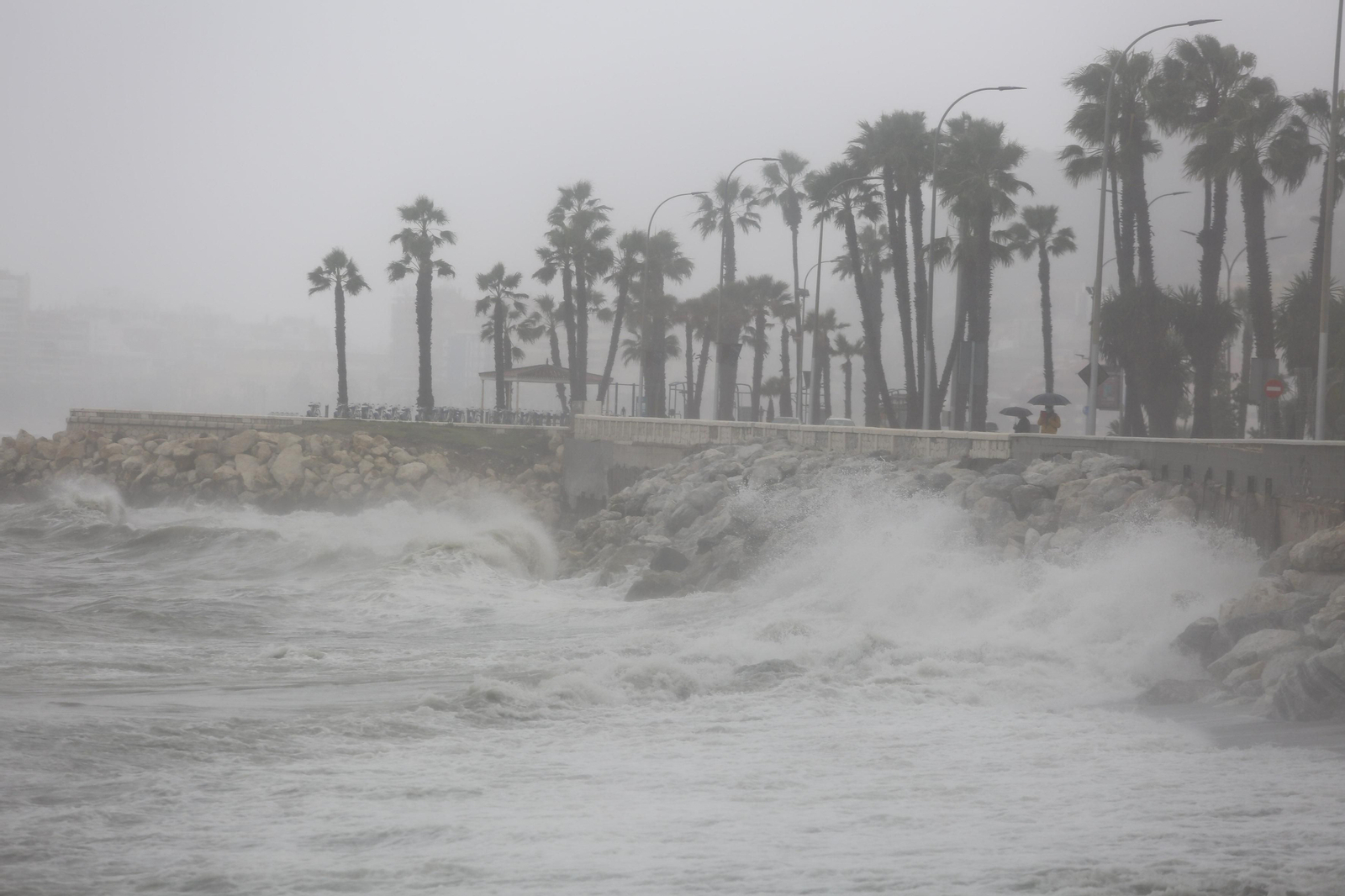 Fotos de las incidencias de la lluvia en Málaga
