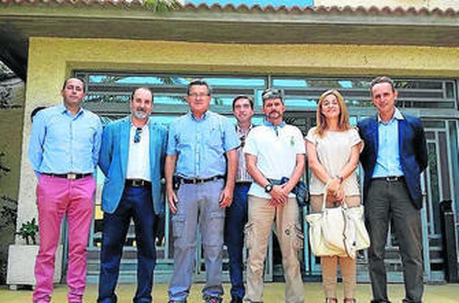 La delegación de Chile, durante su visita al Centro Ifapa de La Mojonera.