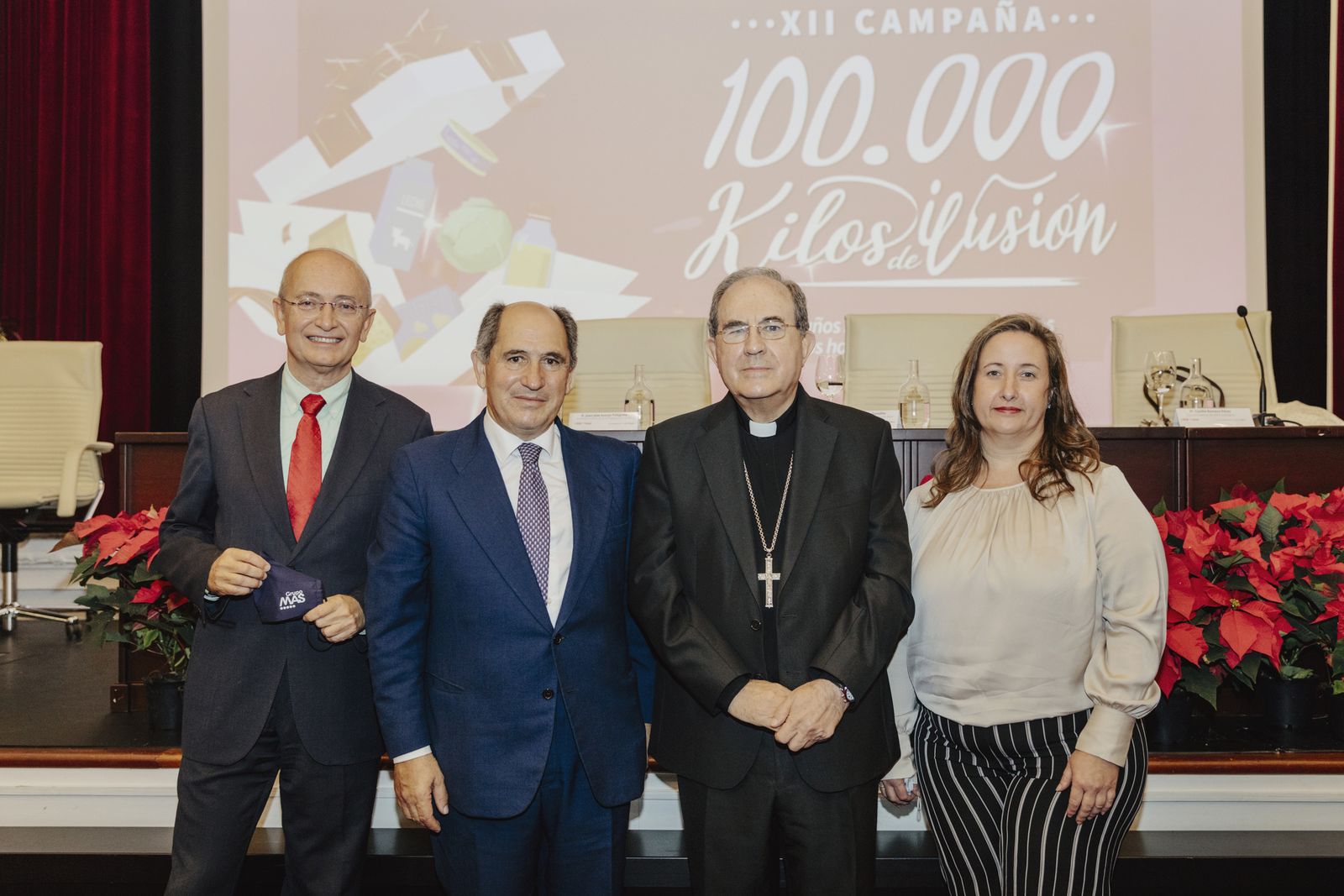 Presentación de la campaña navideña solidaria de la Fundación MAS, '100.000 kilos de ilusión'.