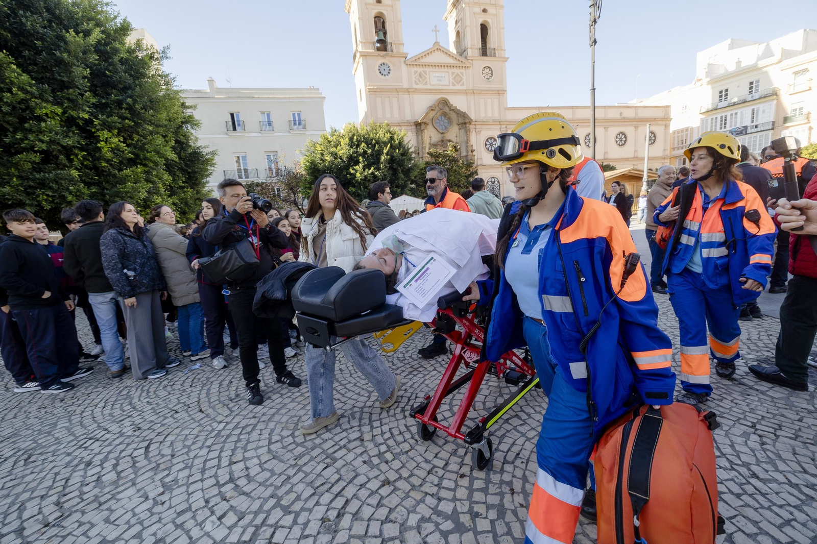 Todas las imágenes del simulacro de tsunami en Cádiz