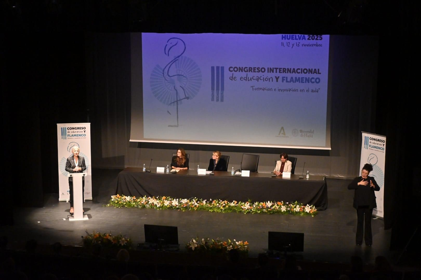 Inauguración del Congreso Internacional de Educación y Flamenco de Huelva.