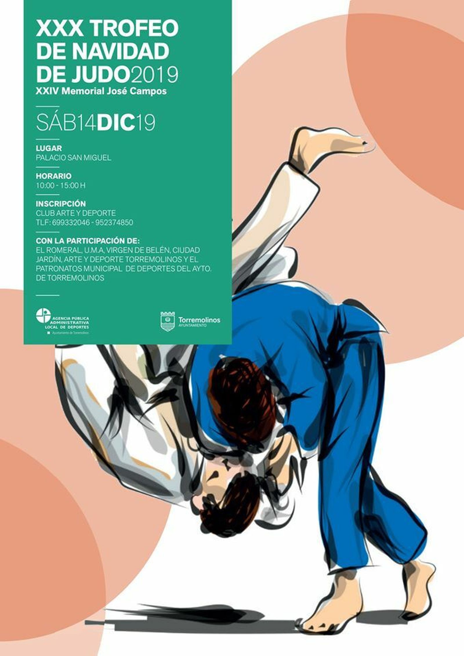 Cartel del XXX Trofeo de Navidad de Judo.
