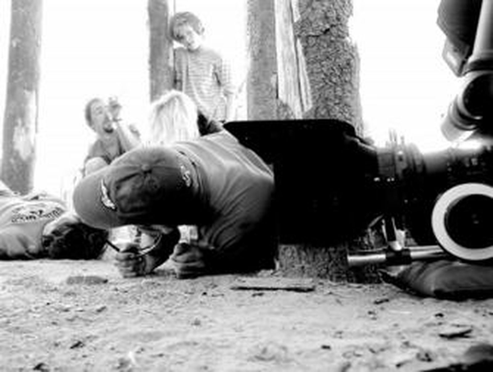 Rodaje del cortometraje The End ayer en las cercanías del Fort Bravo en Tabernas.