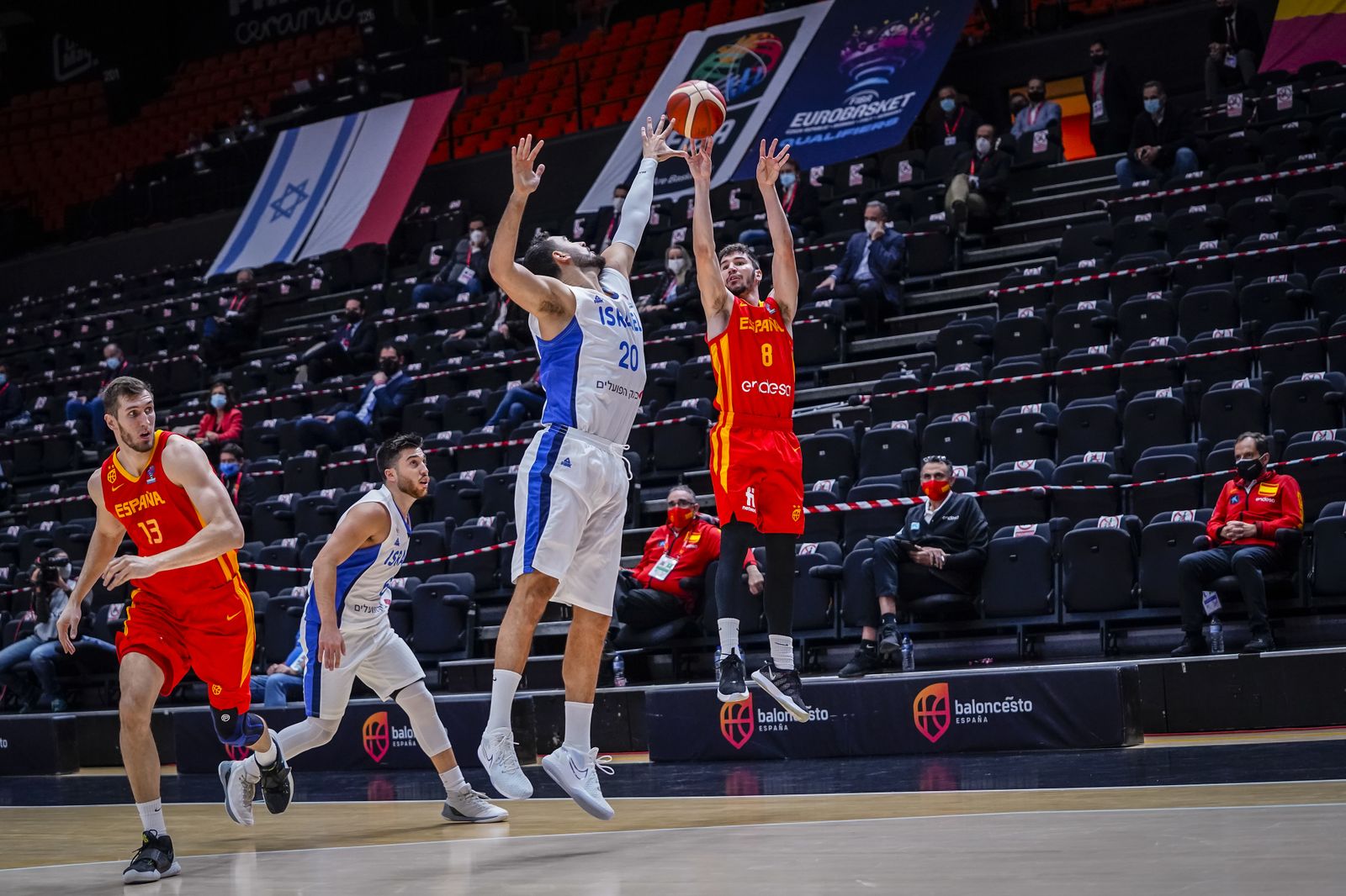 Las fotos de los jugadores del Unicaja en el Israel-España