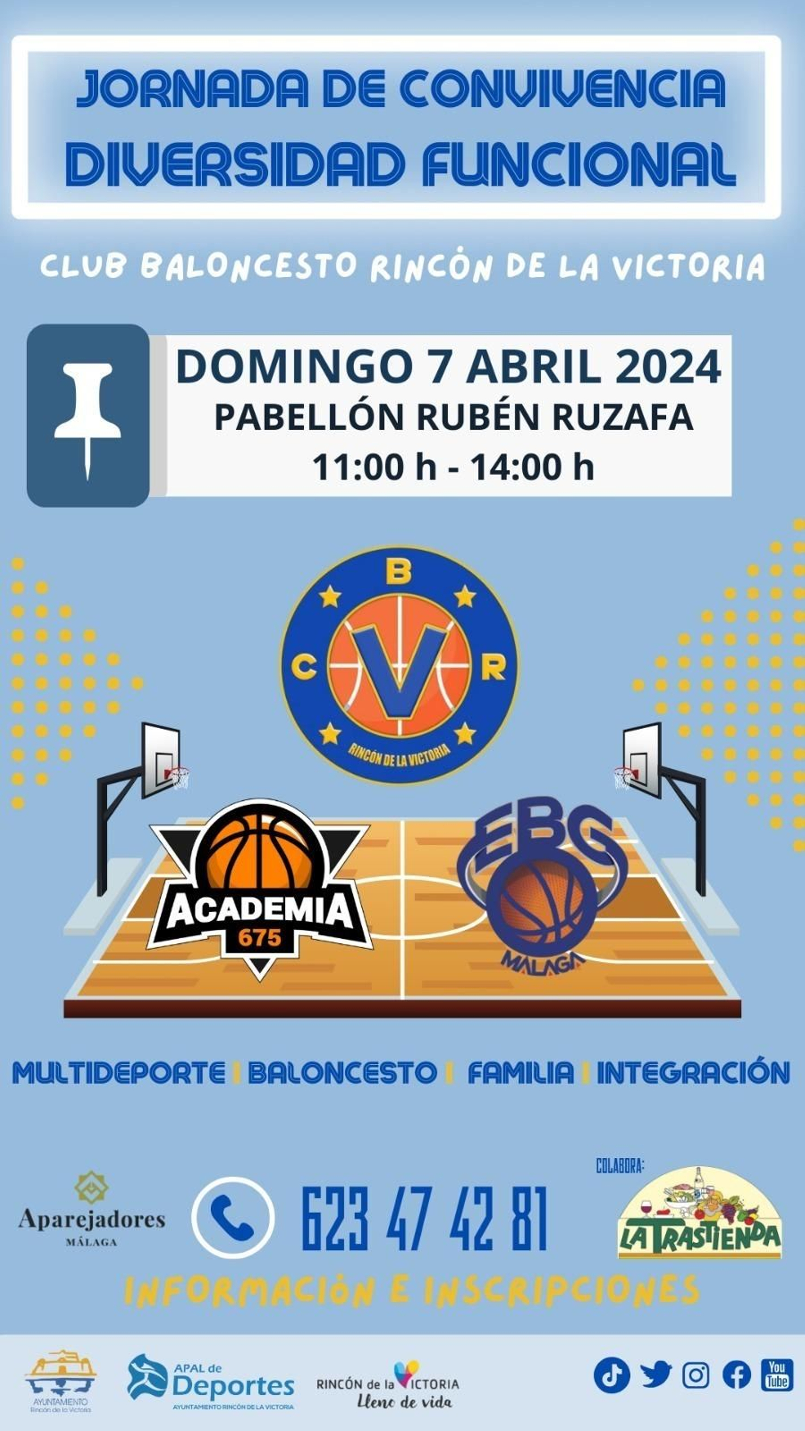 Cartel de la jornada de convivencia de menores con diversidad funcional