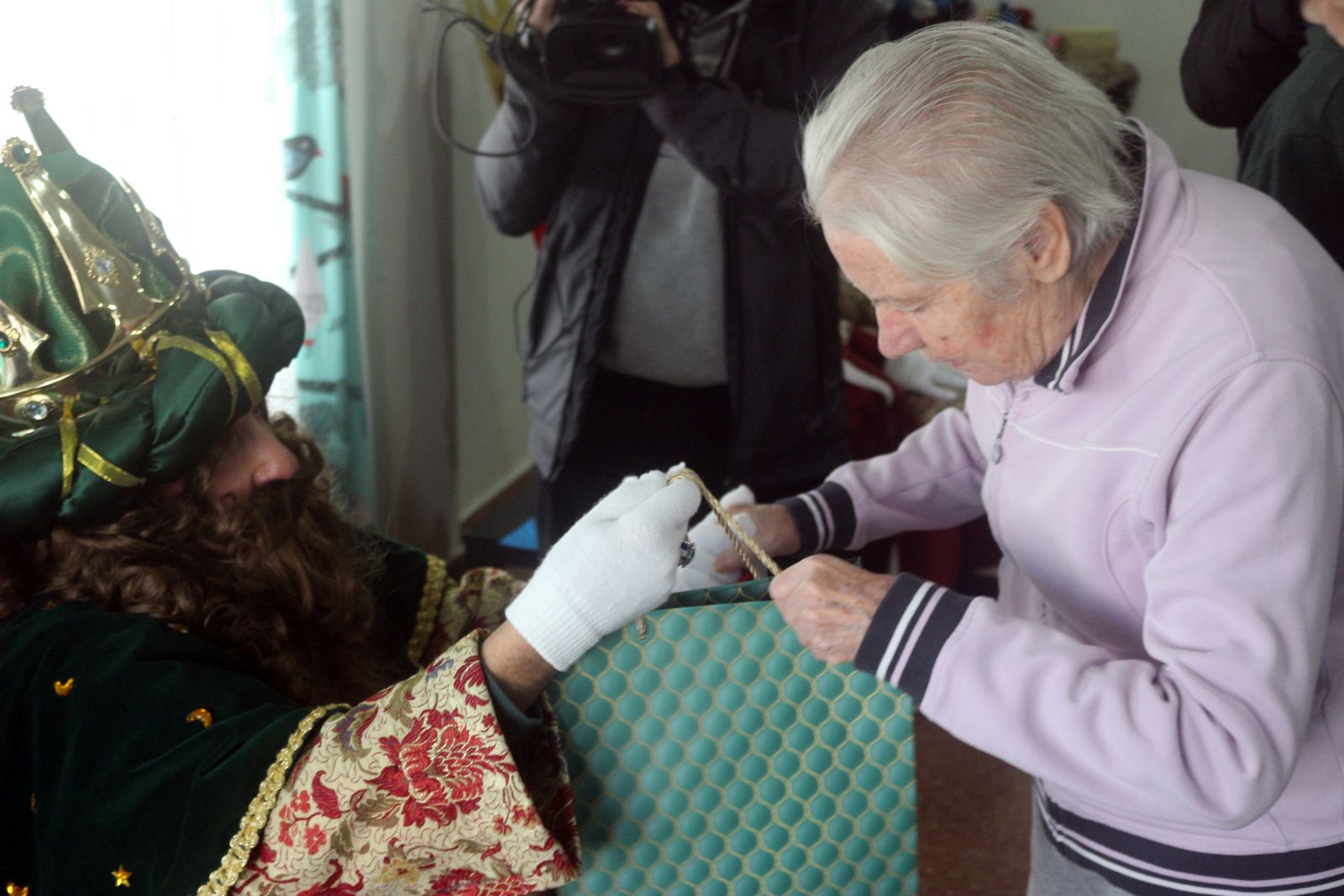 Visita de los Reyes al Centro de Alzheimer 'Las Canteras'