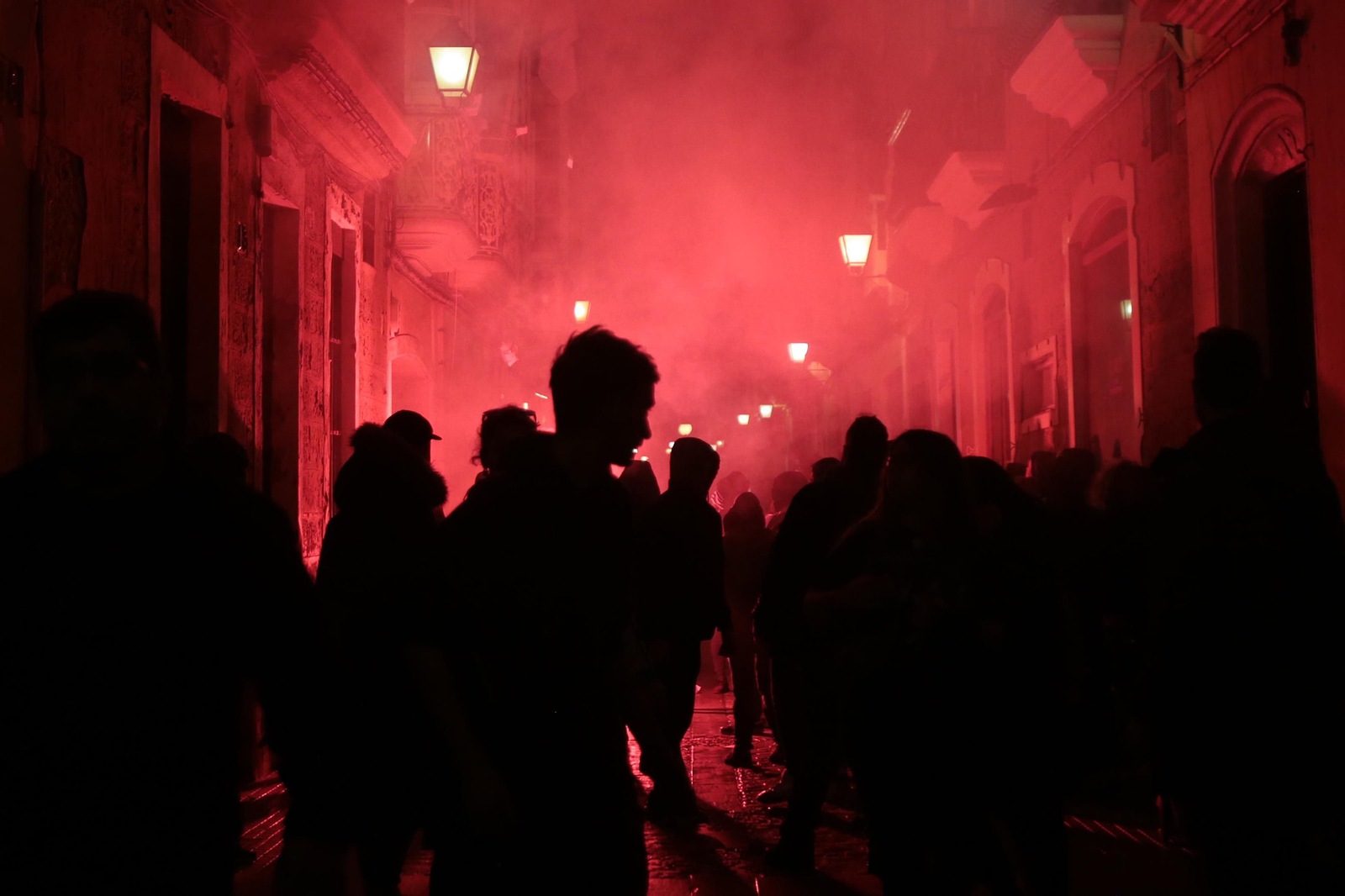 Disturbios en la manifestación de Cádiz