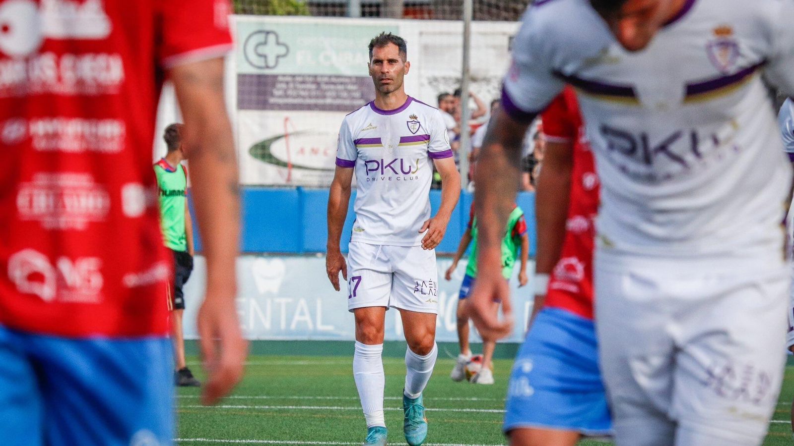 Javi Moyano, uno de los pesos pesados en el vestuario del Real Jaén.