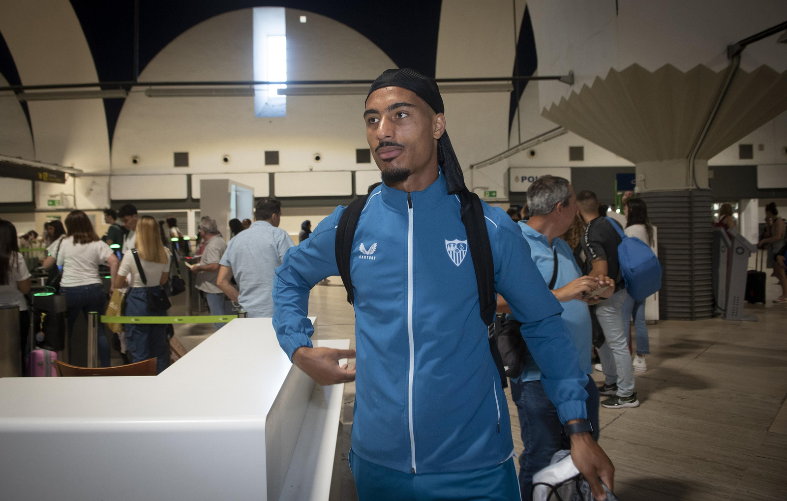 La salida del Sevilla a Turín, en imágenes