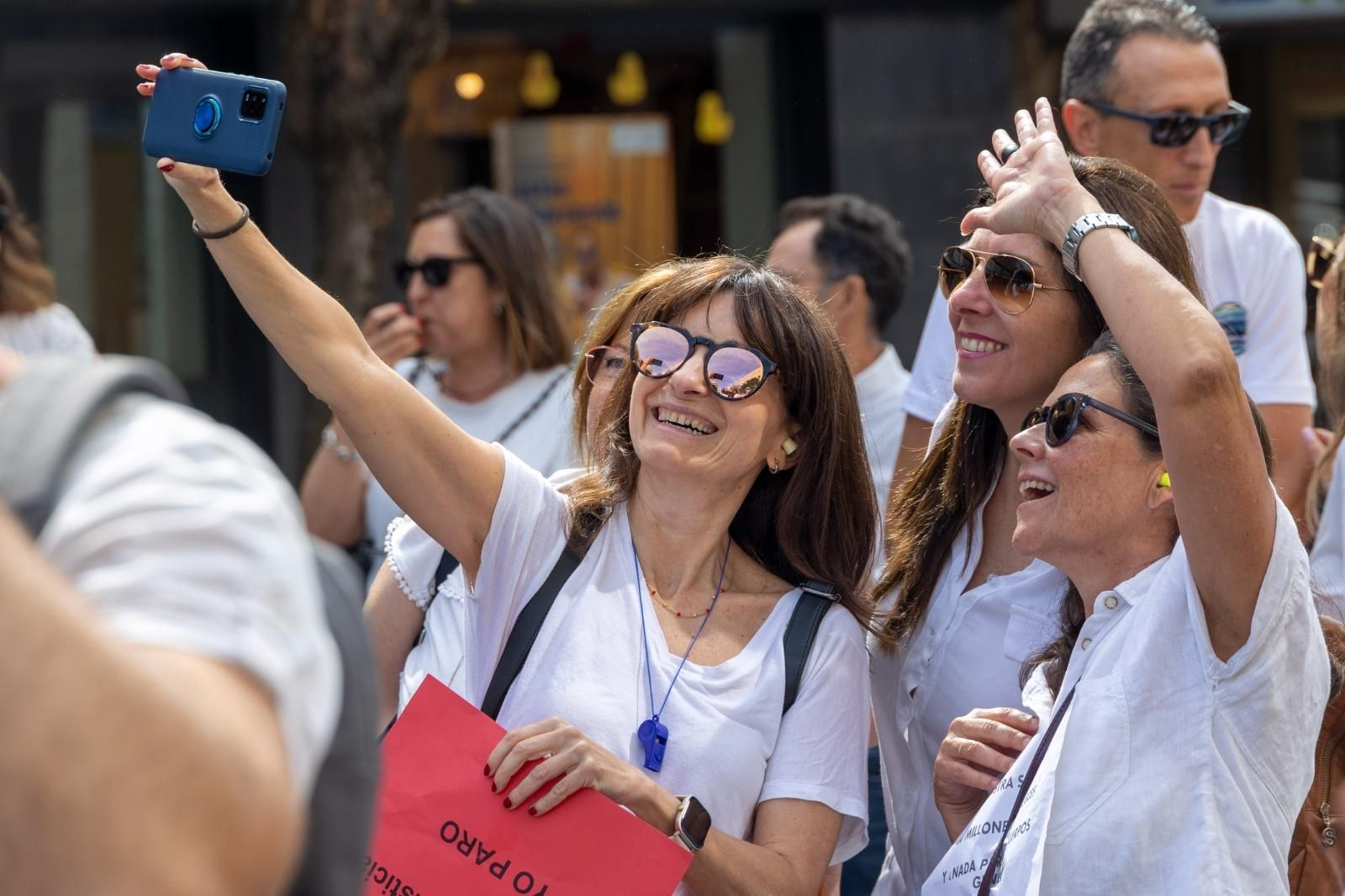 Las imágenes de las protestas de los funcionarios de justicia.