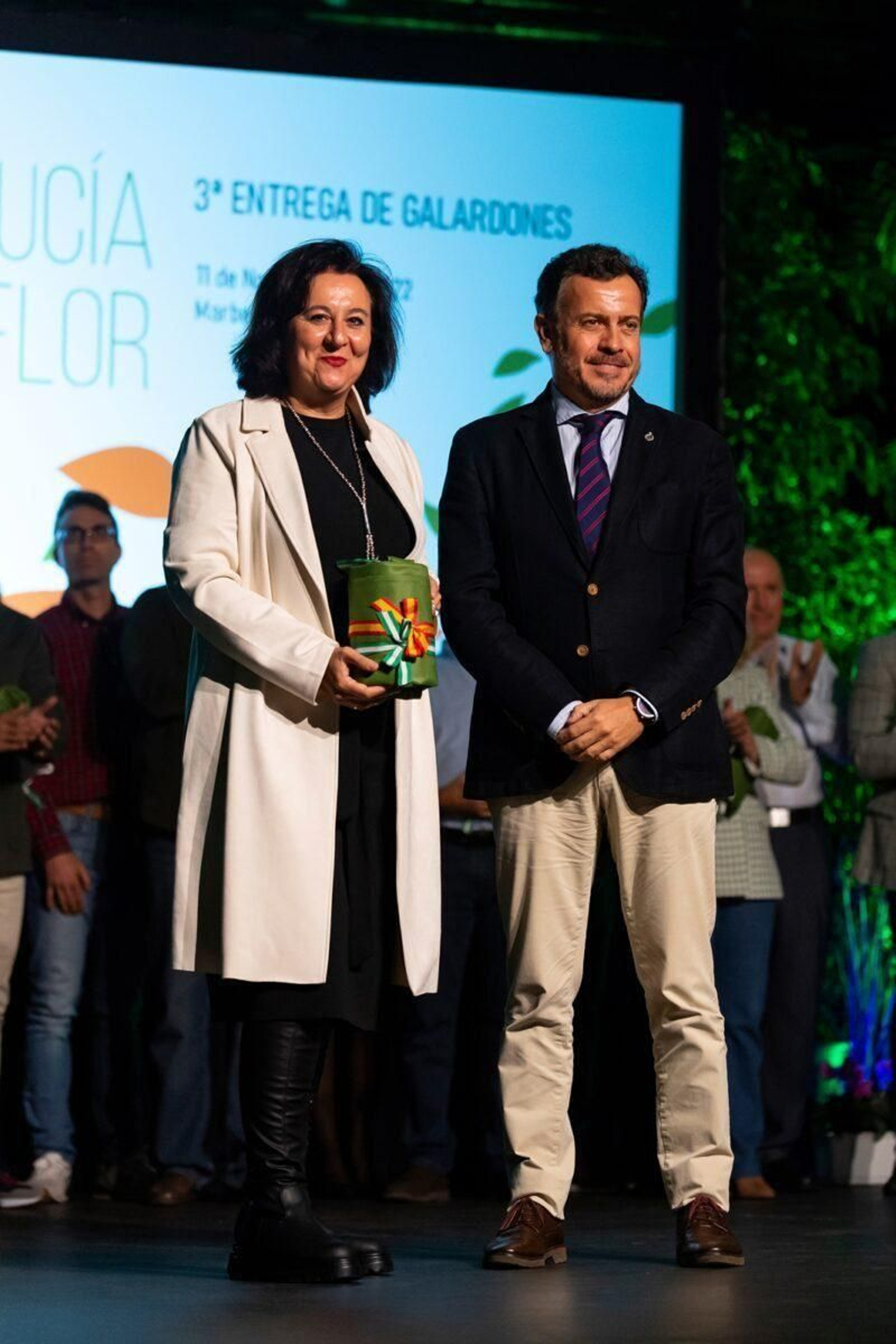 Esther Cumbrera recoge el premio.